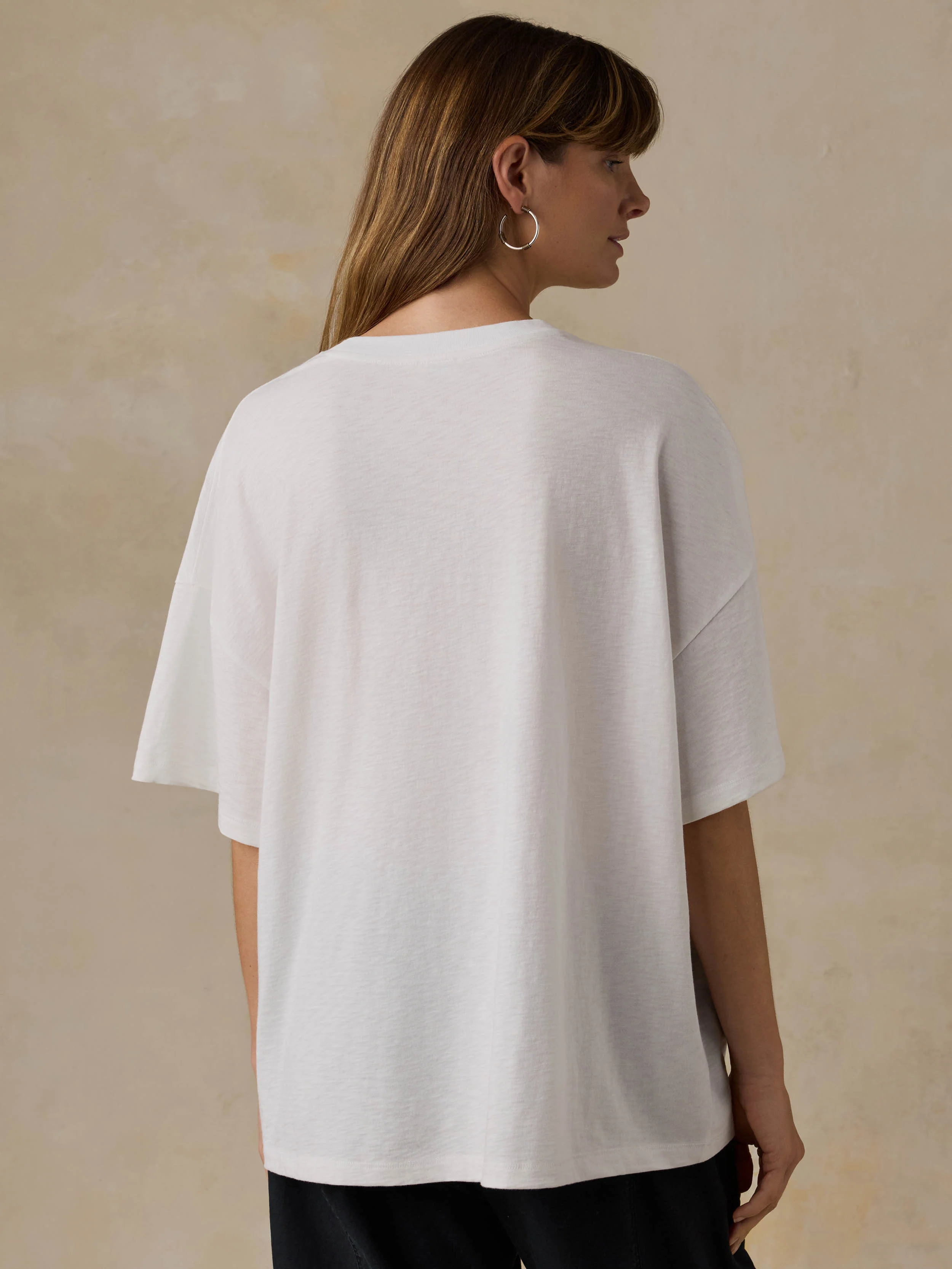 Sunwashed Boyfriend Tee - White - Image 3