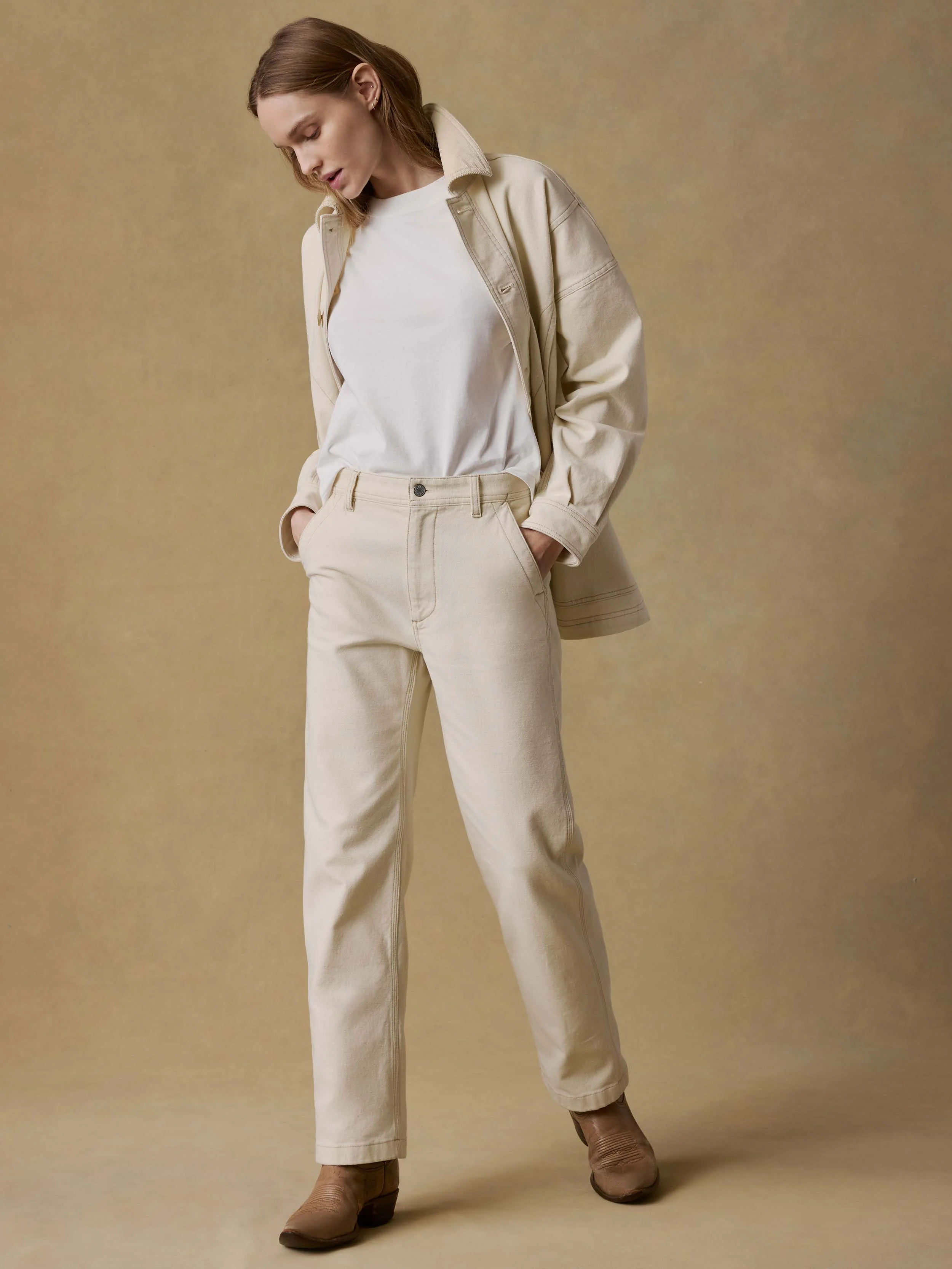 Sunwashed Canvas Dockside Pant - Sea Salt - Image 3