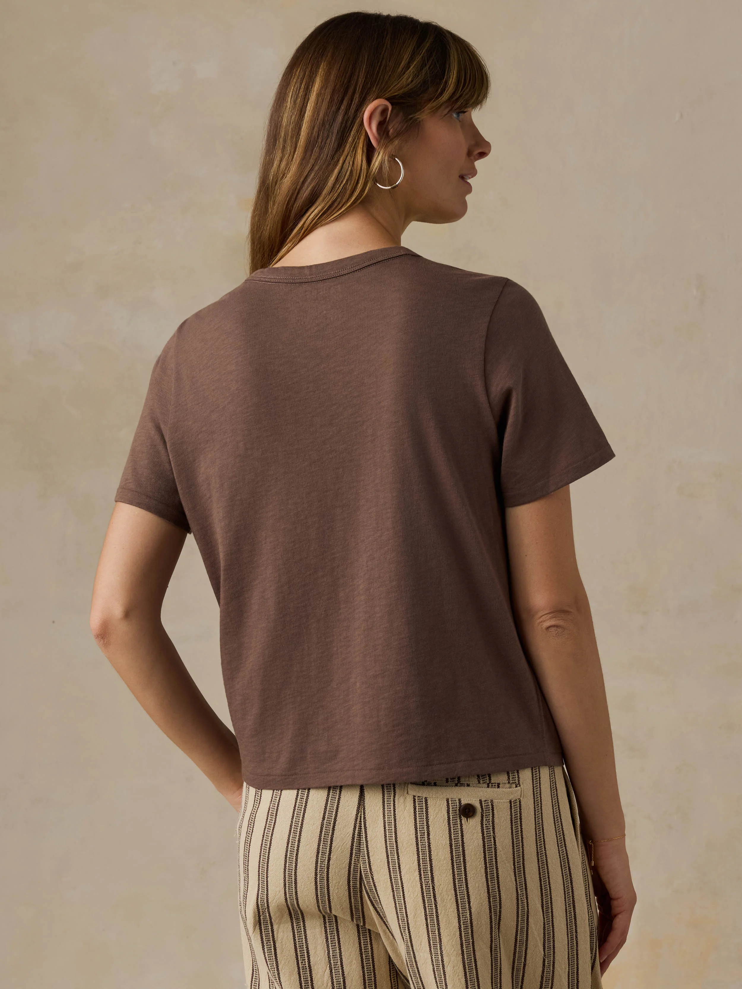 Sunwashed Regenerative Tee - Alpine Brown - Image 4