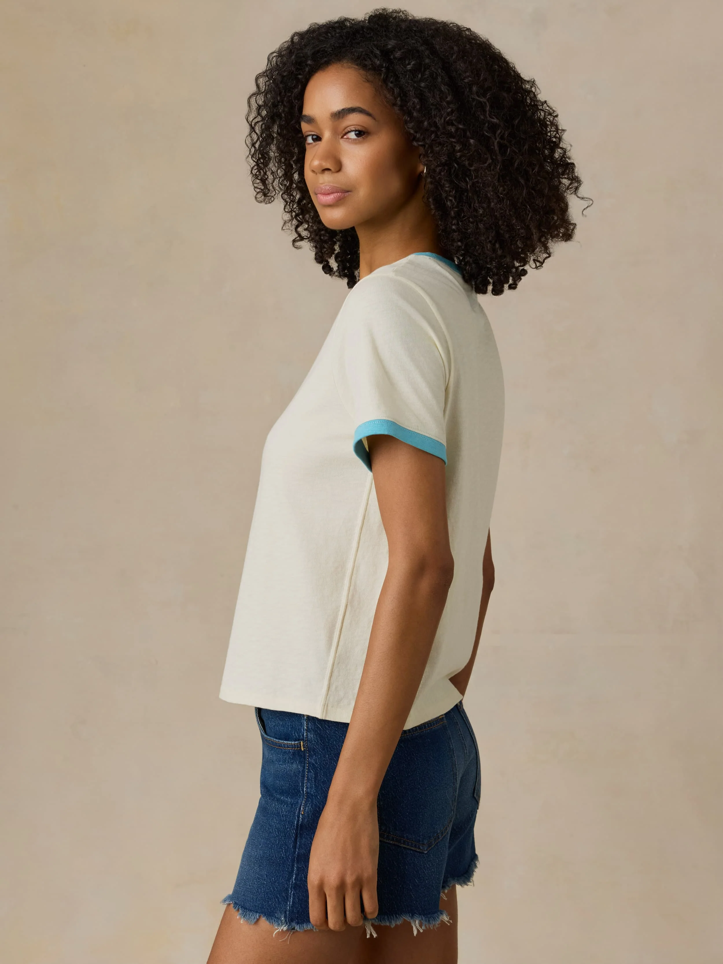 Sunwashed Regenerative Tee - Lemon Sorbet - Image 5