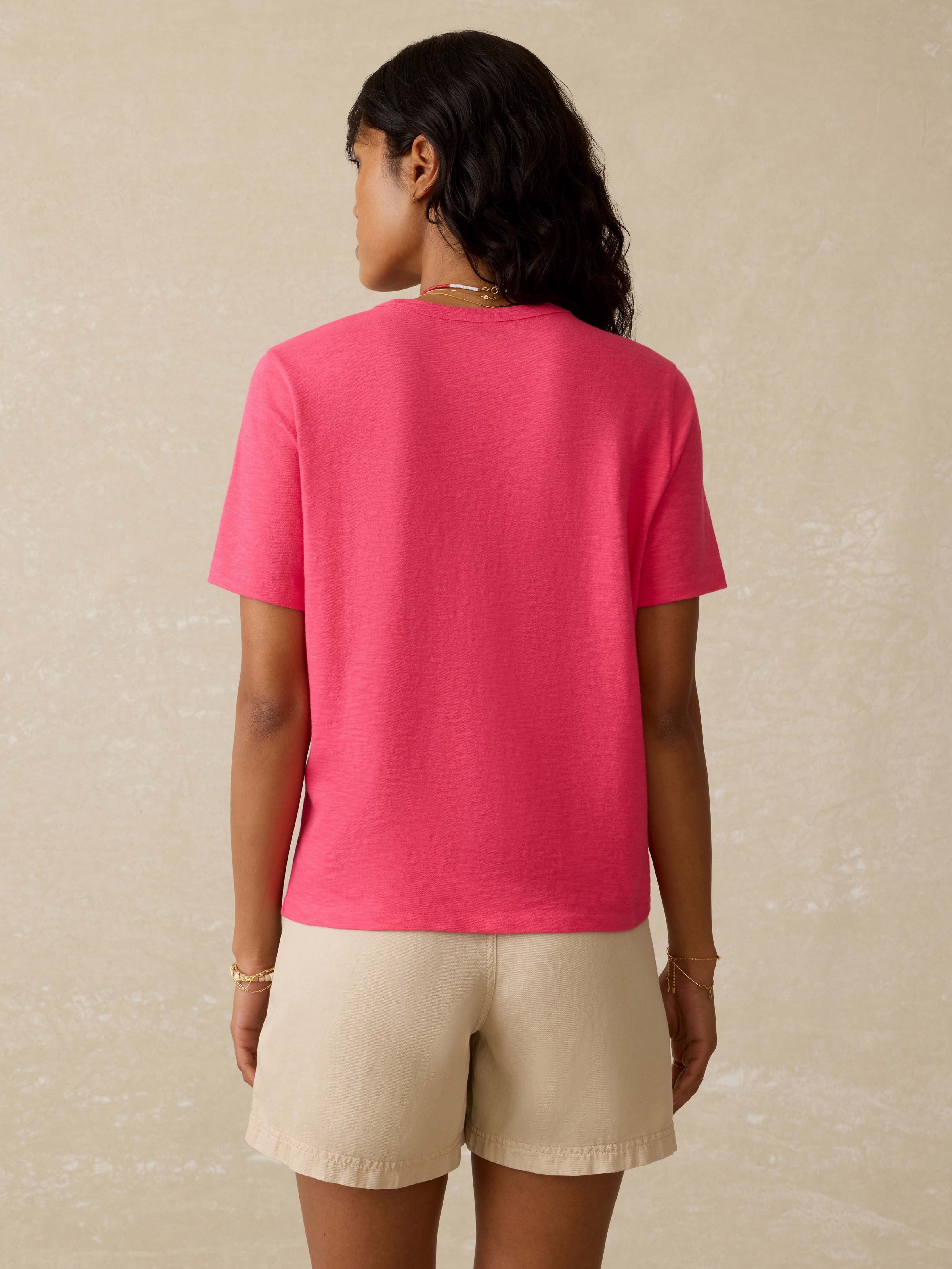 Sunwashed Regenerative Tee - Pink Flambe - Image 4