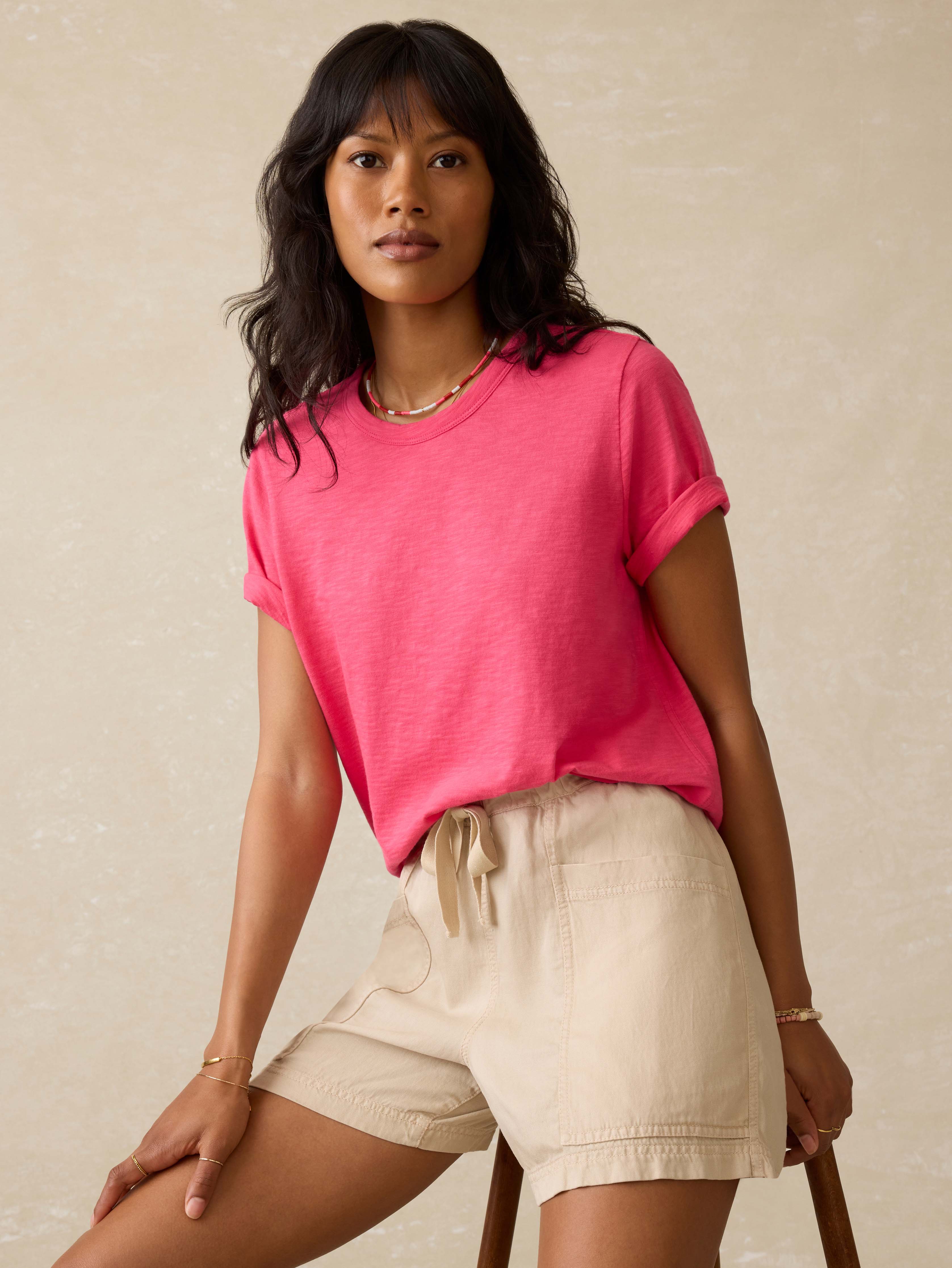 Sunwashed Regenerative Tee - Pink Flambe - Image 5