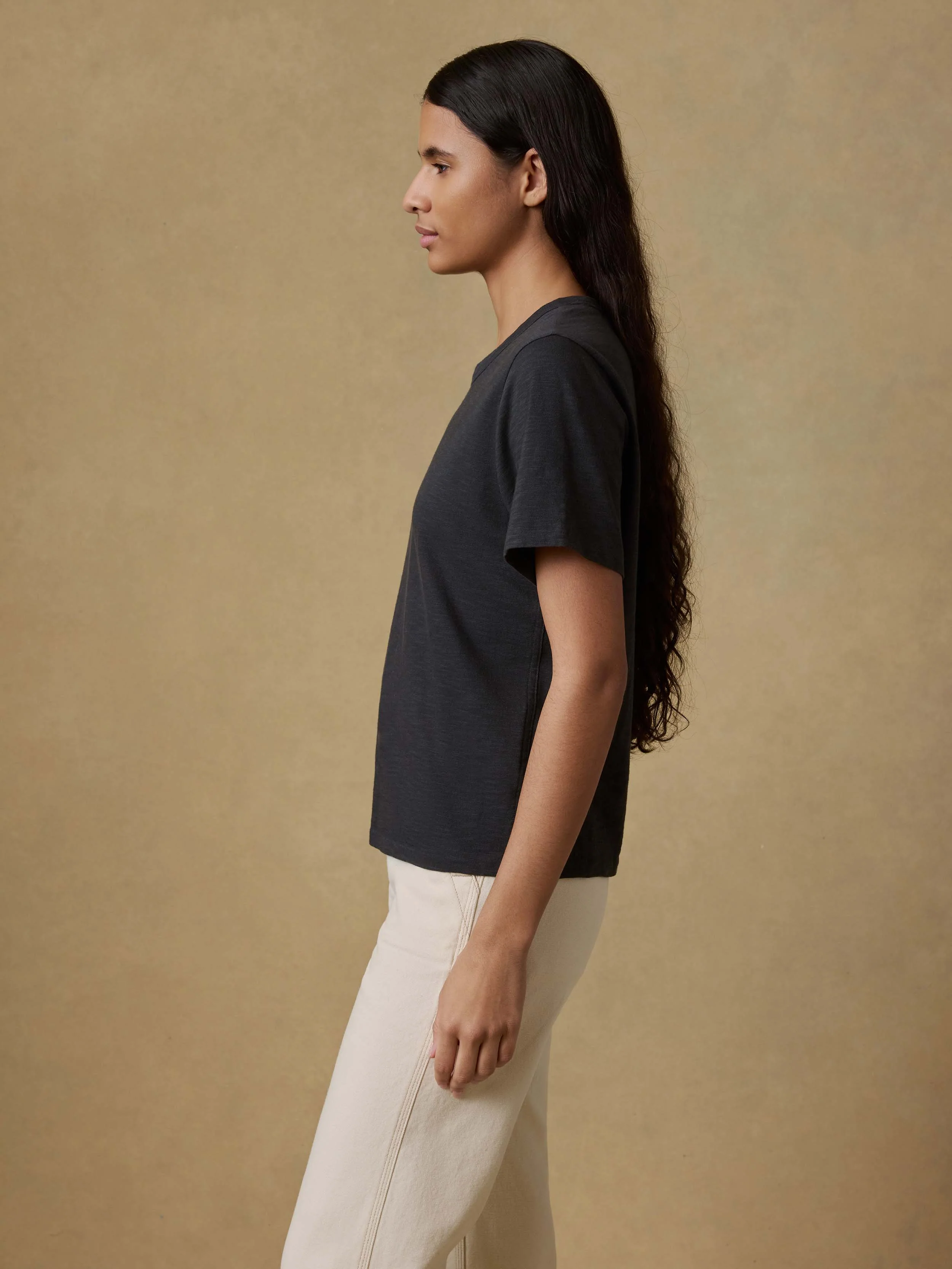 Sunwashed Regenerative Tee - Washed Black - Image 5