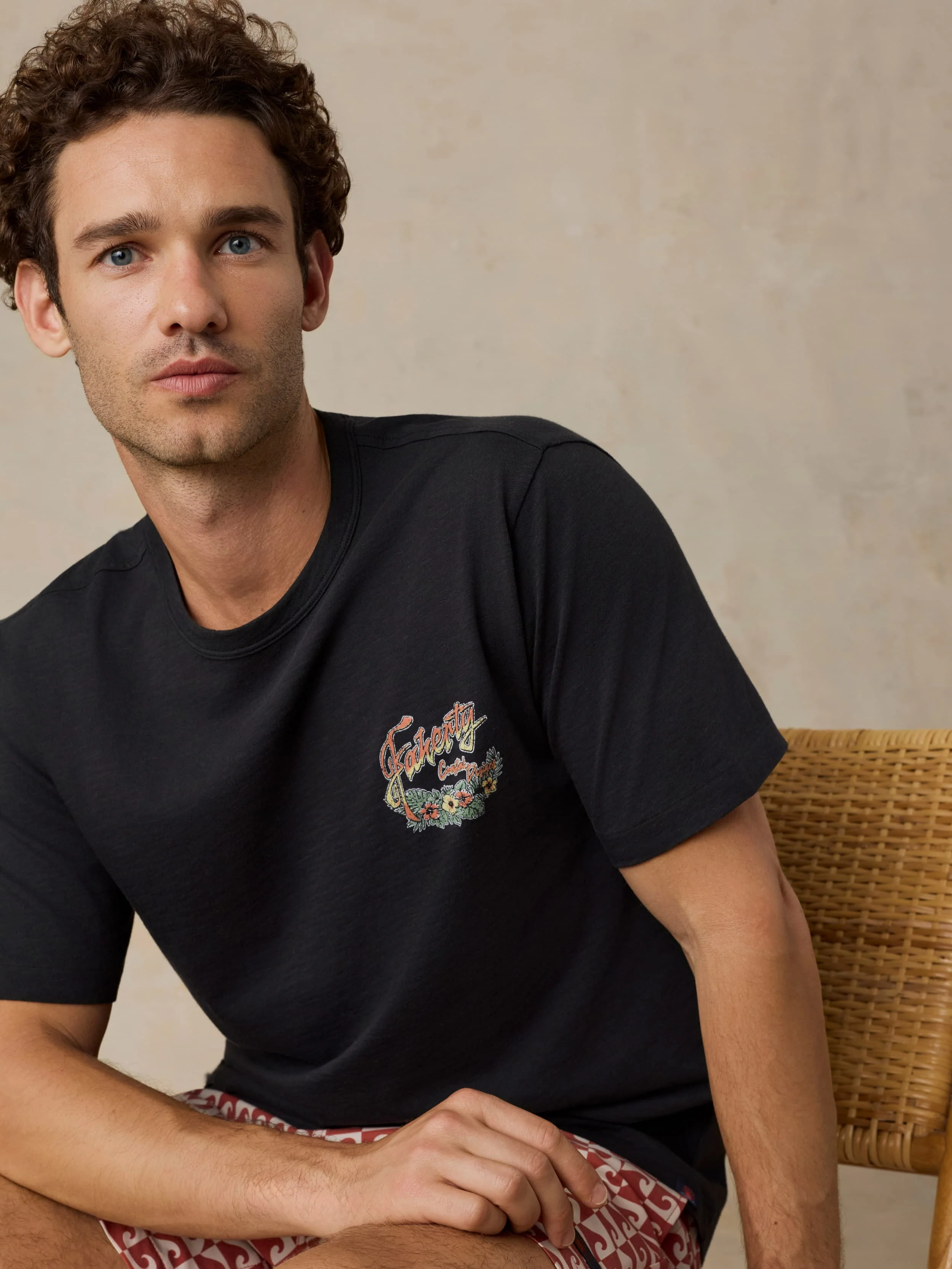 Sunwashed Regenerative Graphic Tee - Ridge Black - Image 3
