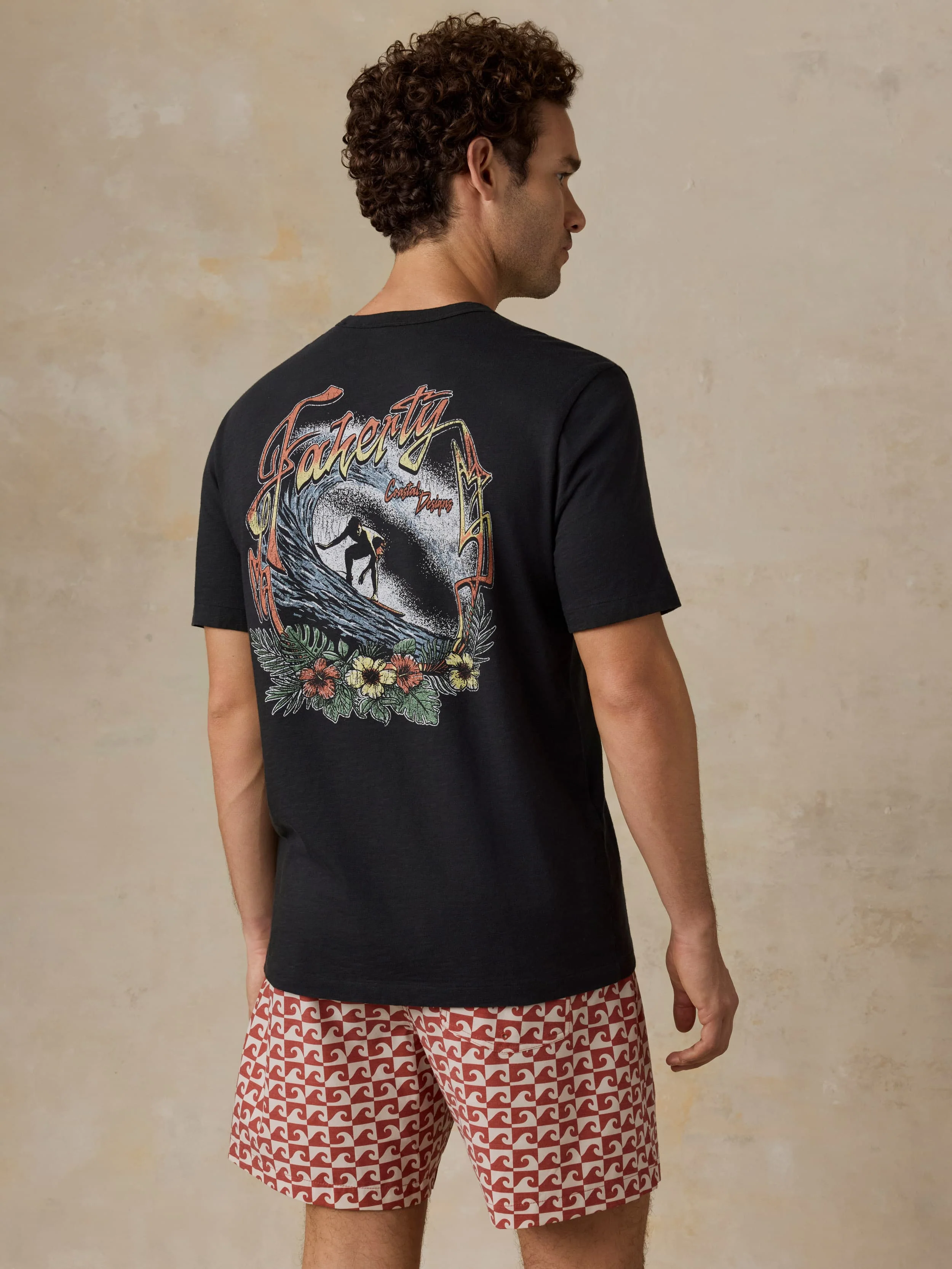 Sunwashed Regenerative Graphic Tee - Ridge Black - Image 4