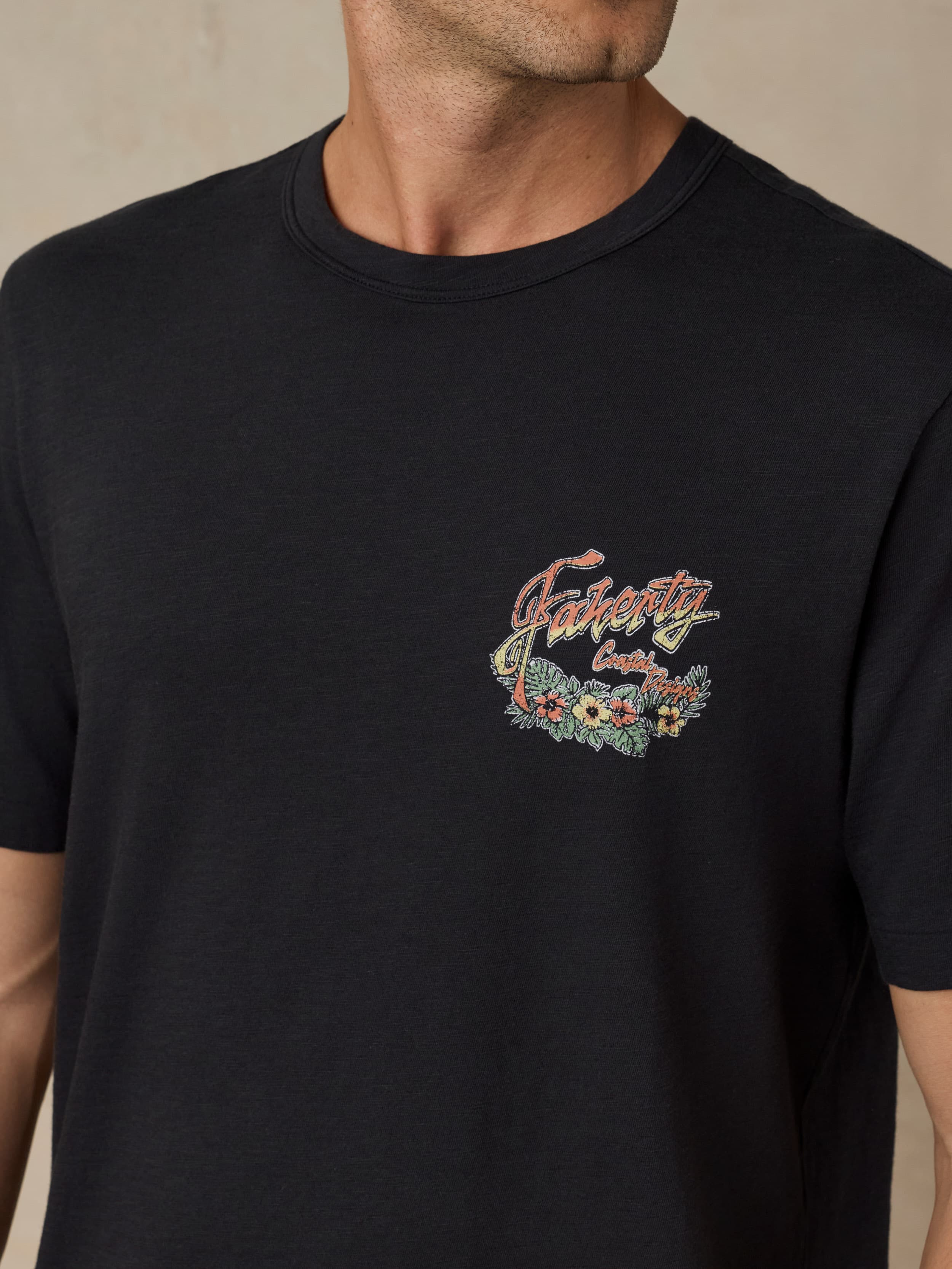 Sunwashed Regenerative Graphic Tee - Ridge Black - Image 5