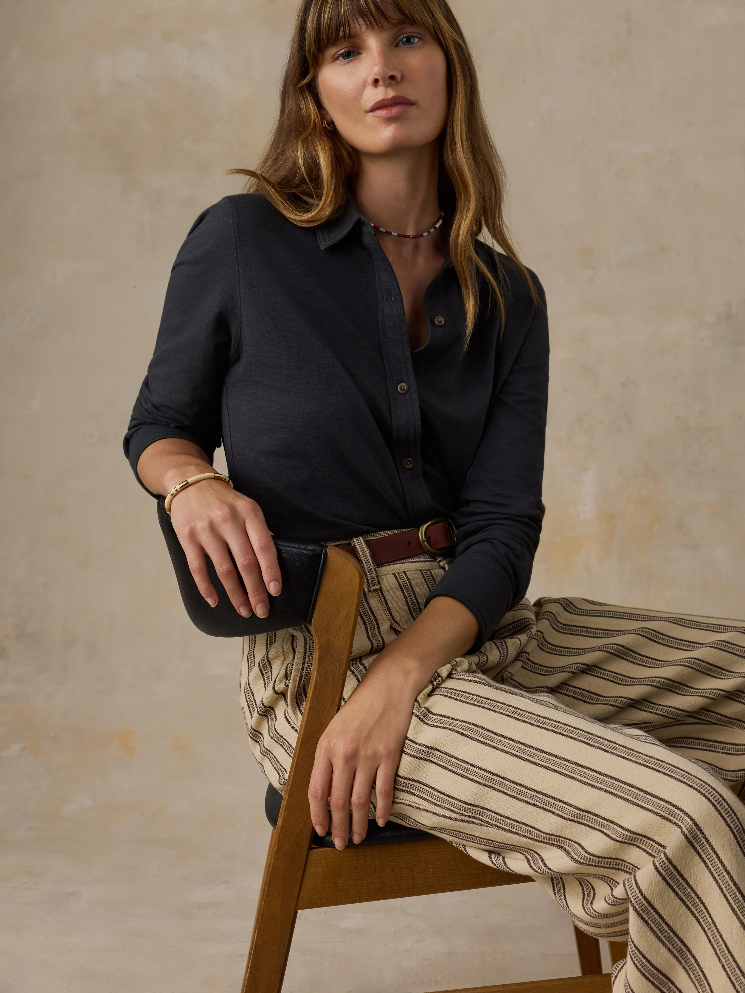 Sunwashed Knit Shirt - Washed Black - Image 2