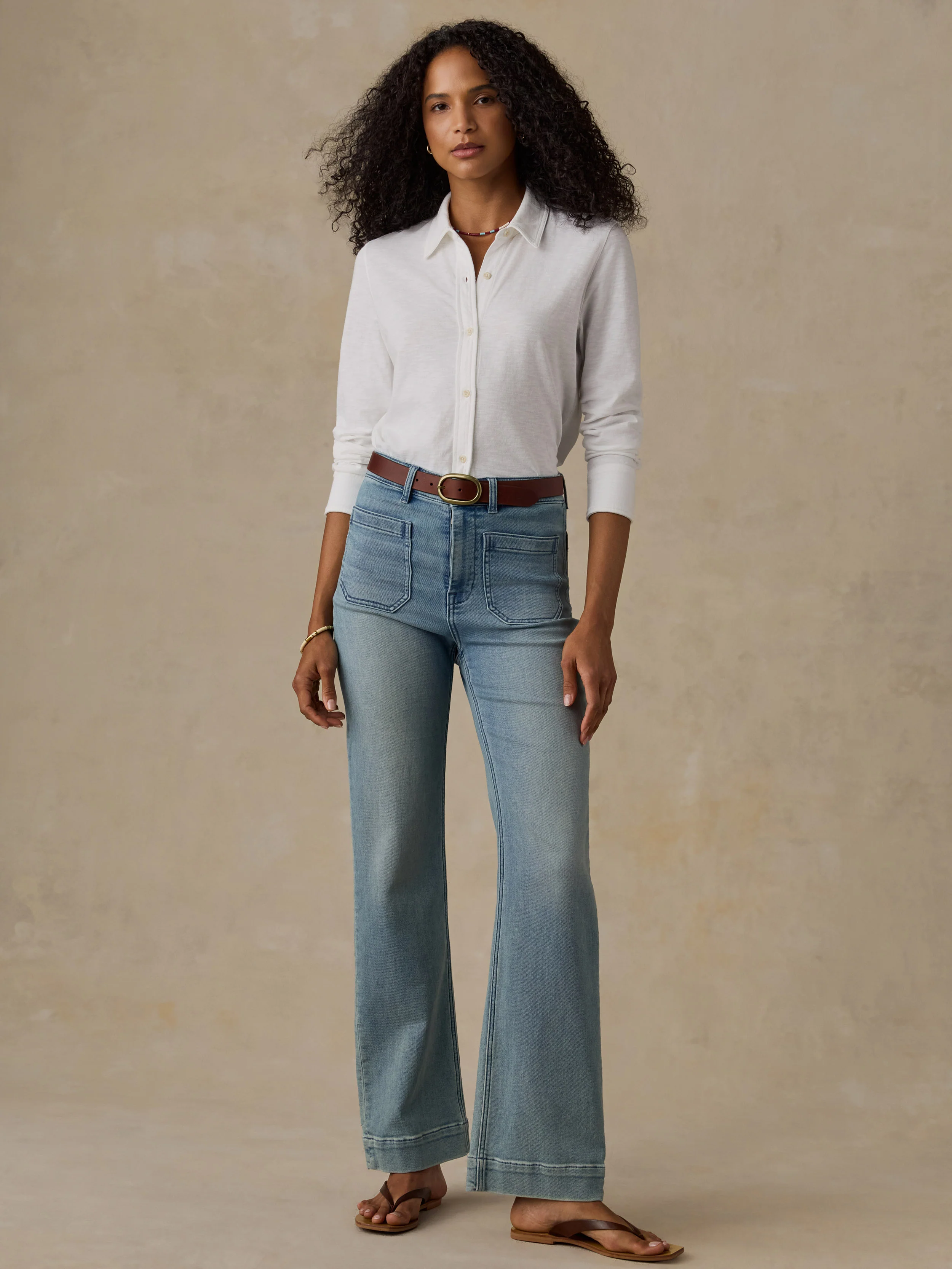Sunwashed Knit Shirt - White - Image 5