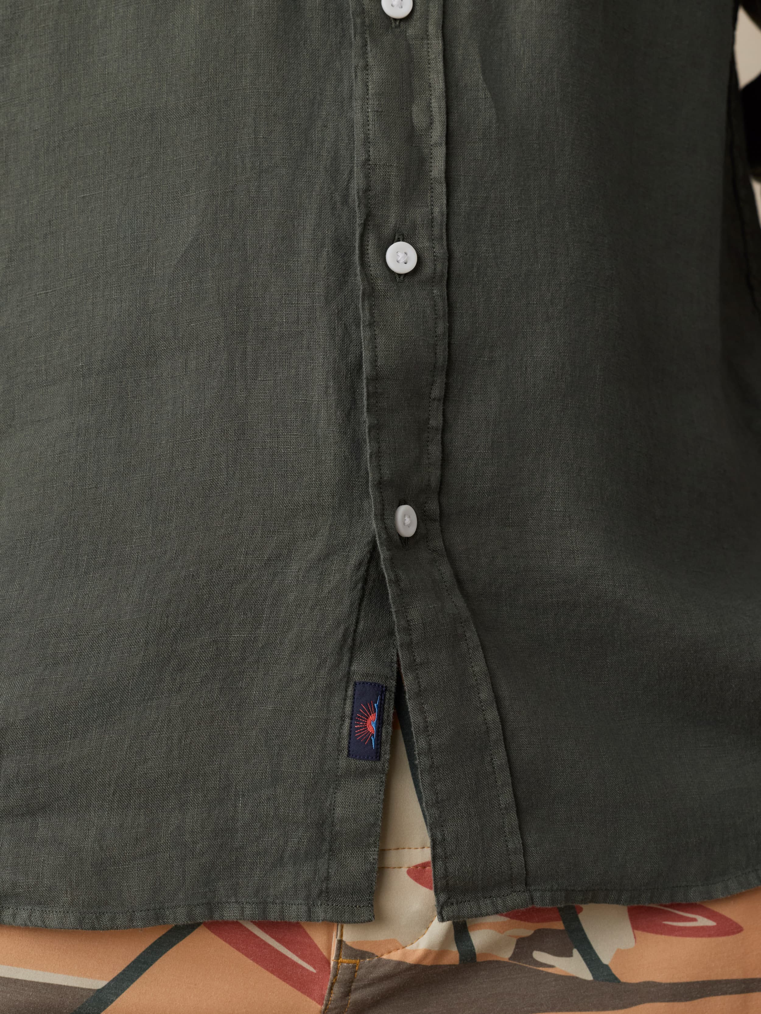Sunwashed Linen Shirt - Light Pine - Image 6