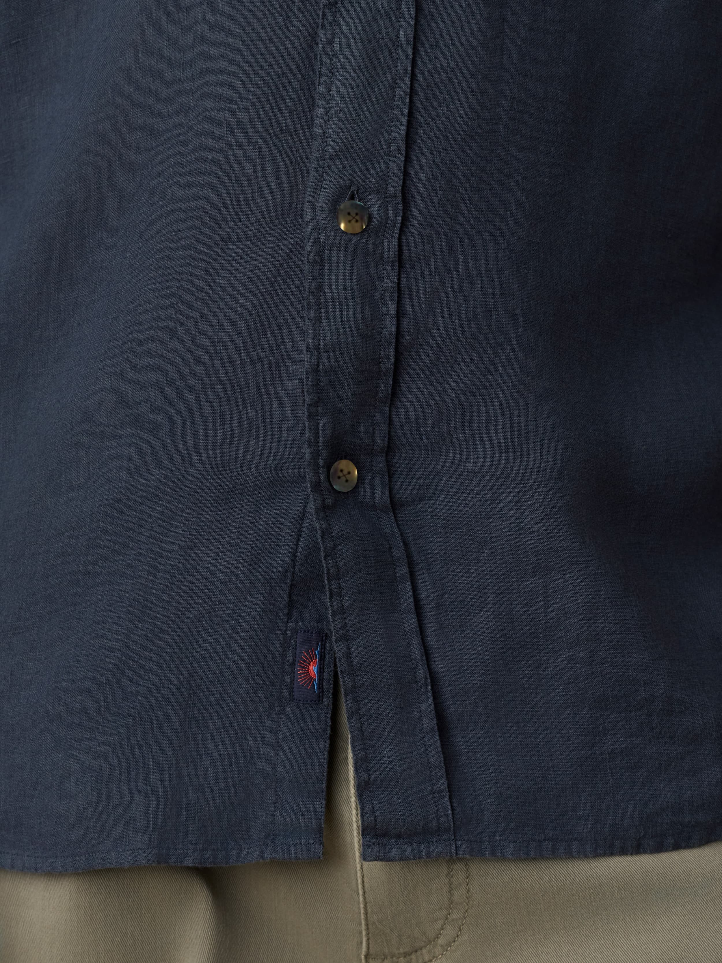 Sunwashed Linen Shirt - Navy Bay - Image 5