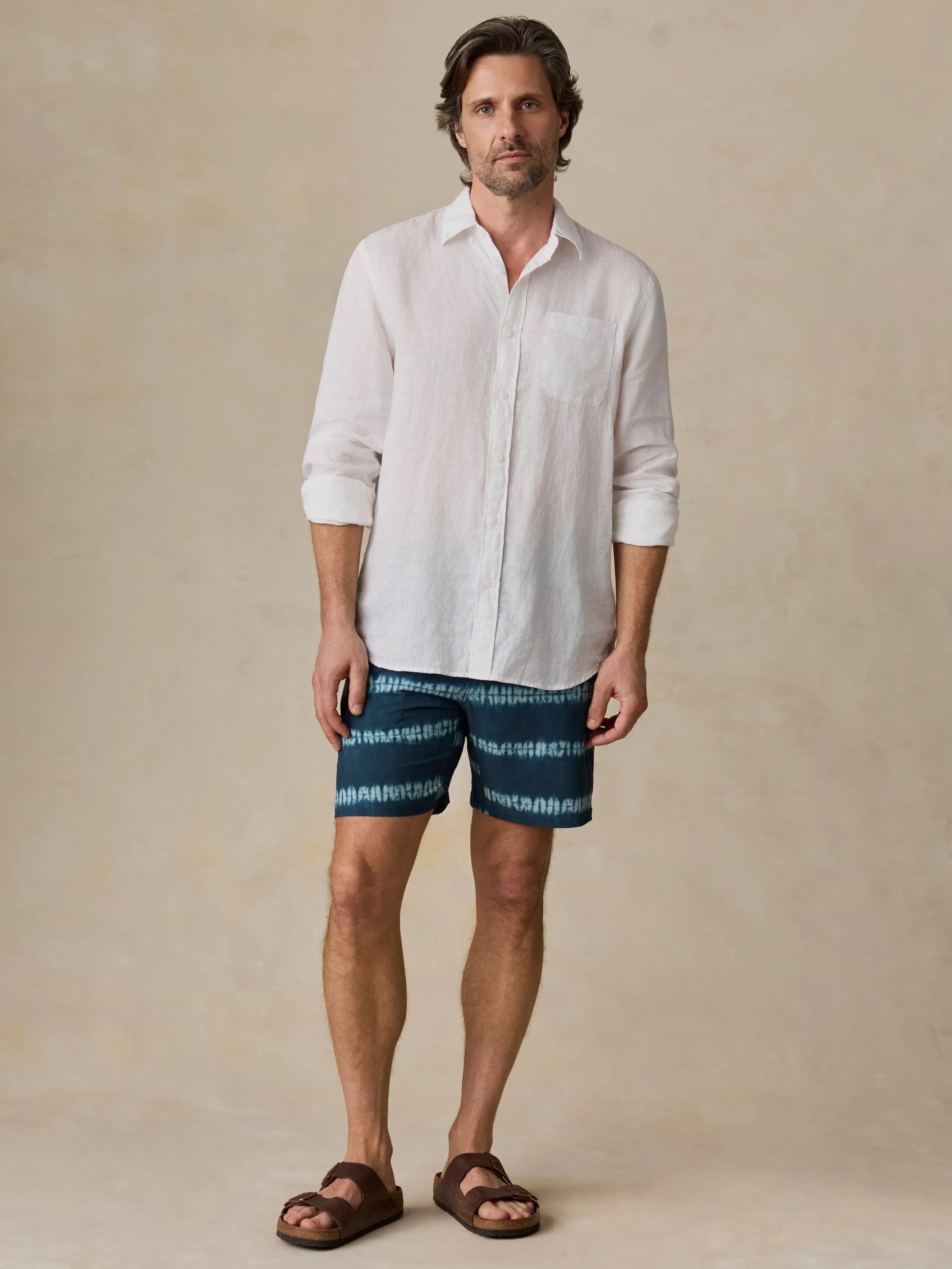 Sunwashed Linen Shirt - Pure White - Image 5