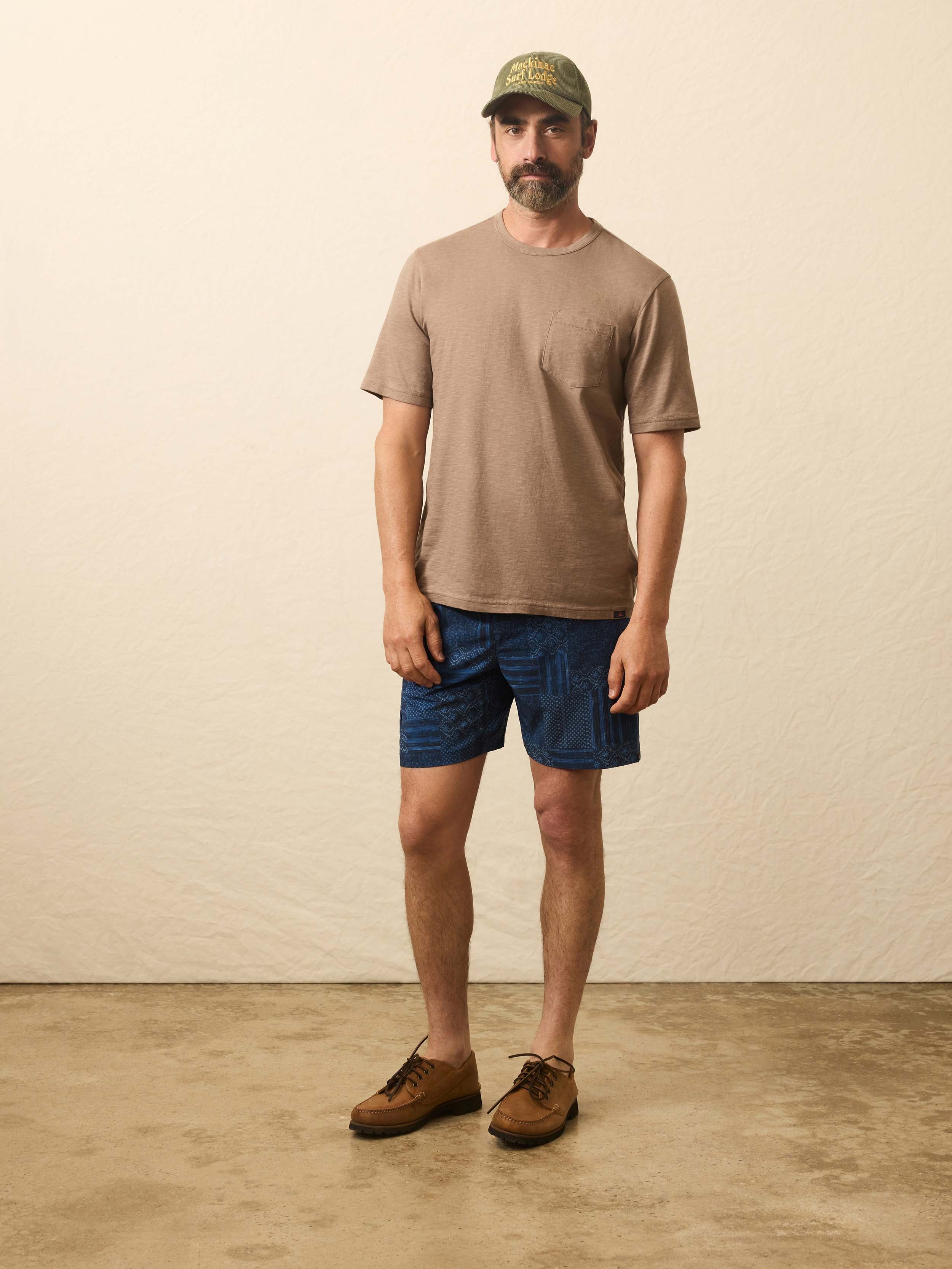 Sunwashed Regenerative Pocket Tee - Walnut Branch - Image 3
