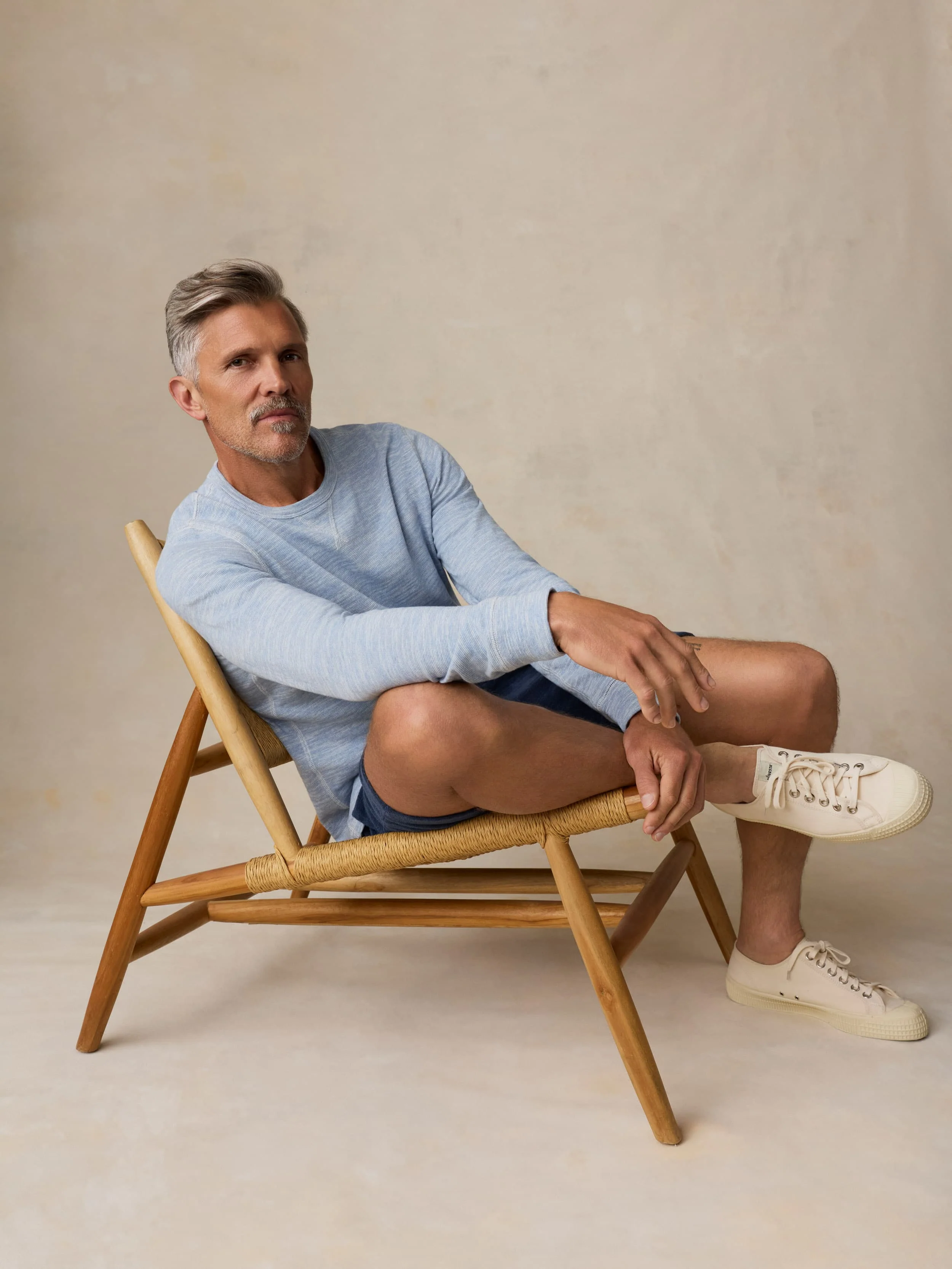 Sunwashed Organic Crew - Blue Ivory Feeder - Image 2