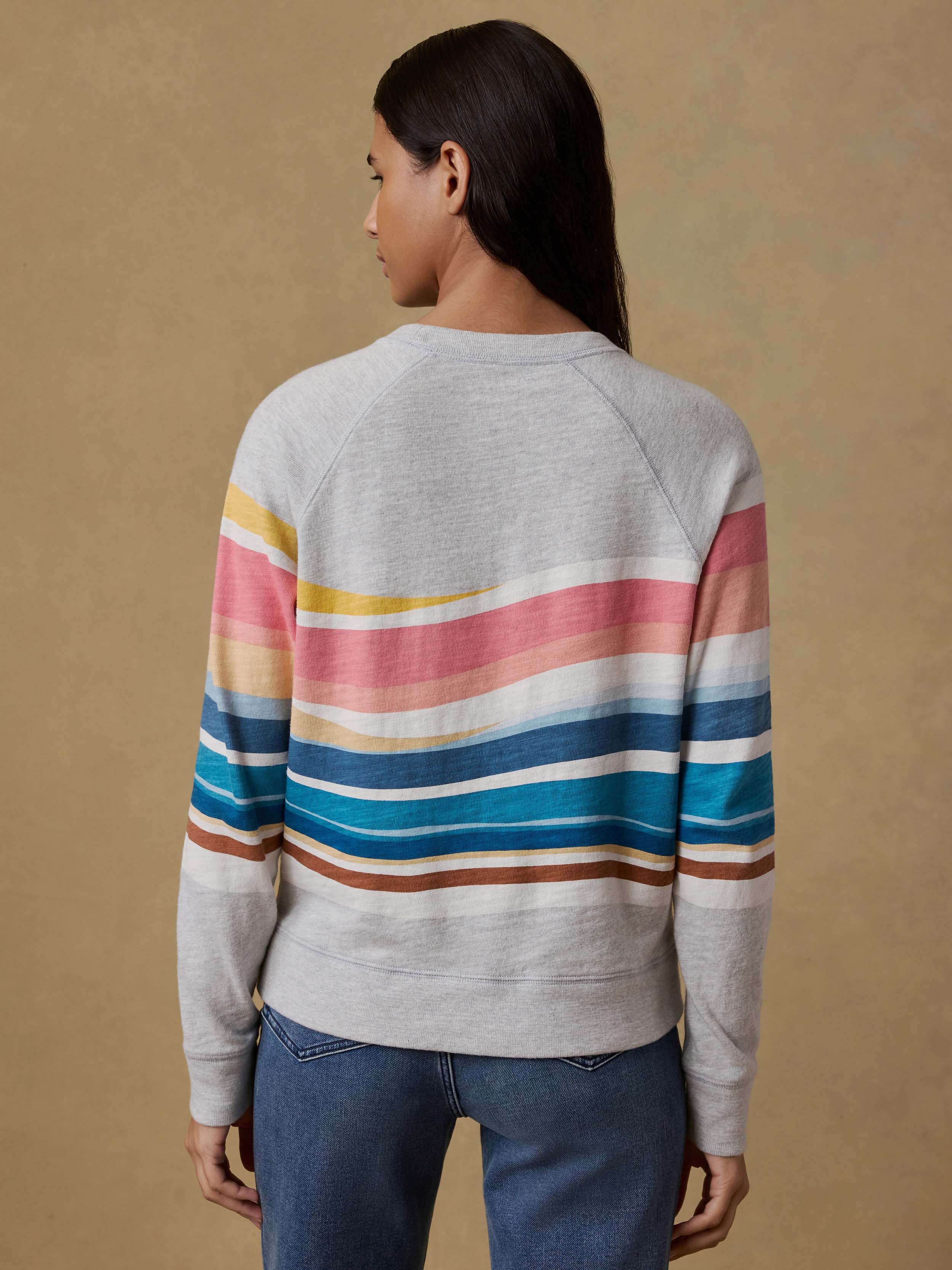 Sunwashed Organic Crewneck - Soleil Waves - Image 4
