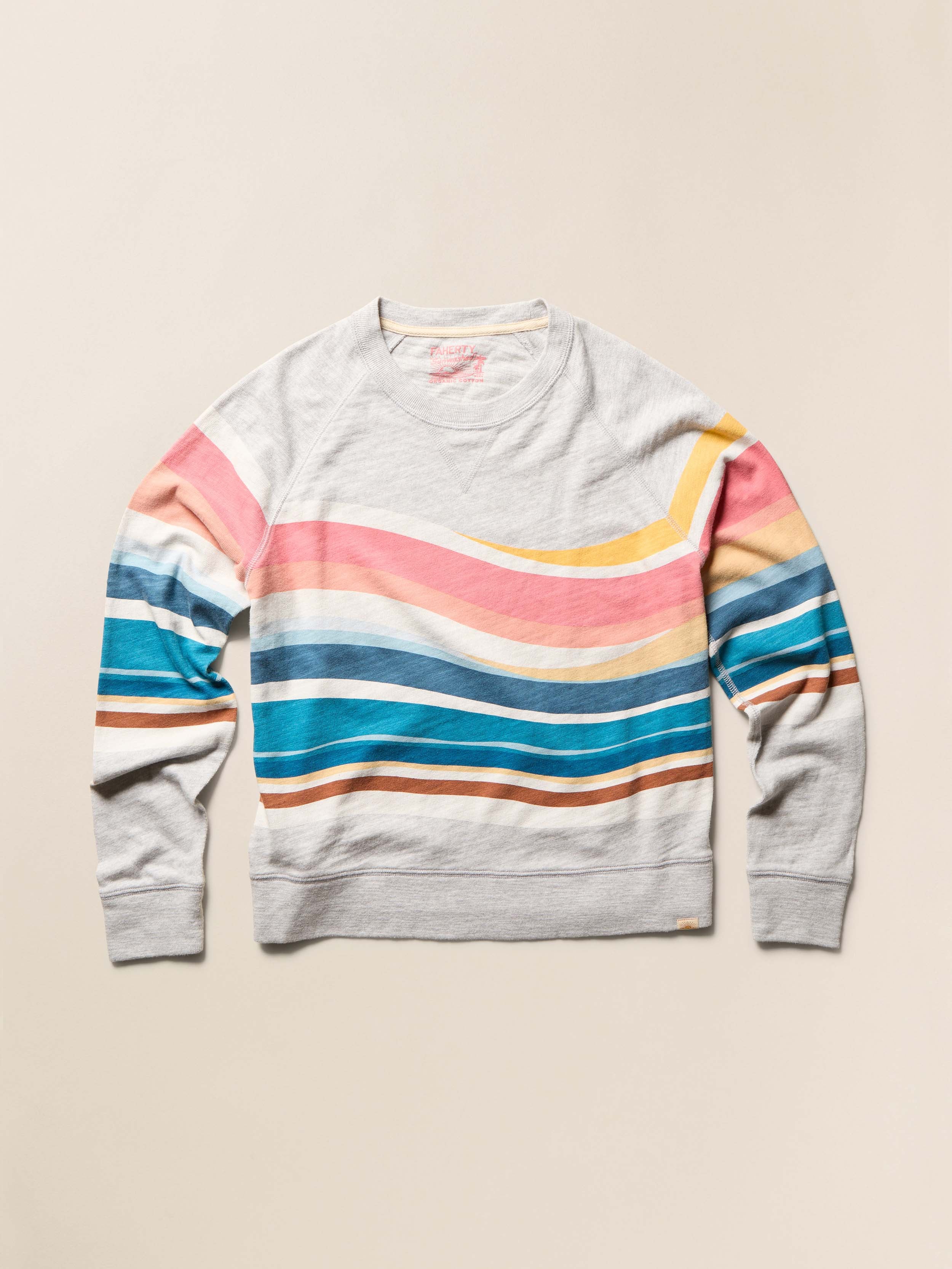 Sunwashed Organic Crewneck - Soleil Waves - Image 6