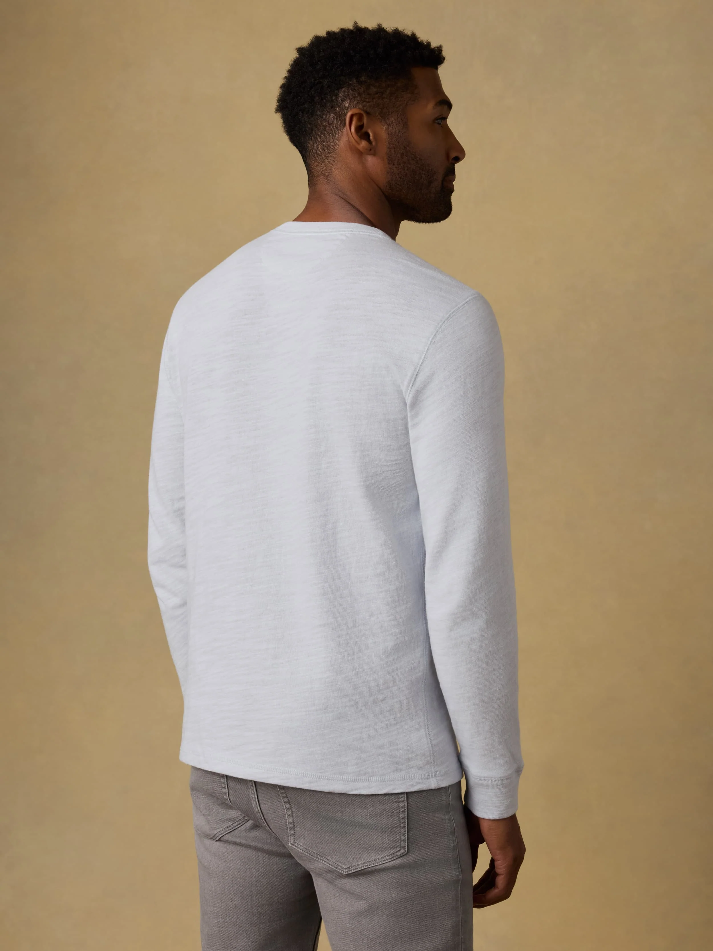 Sunwashed Organic Henley - Coastal Breeze - Image 3