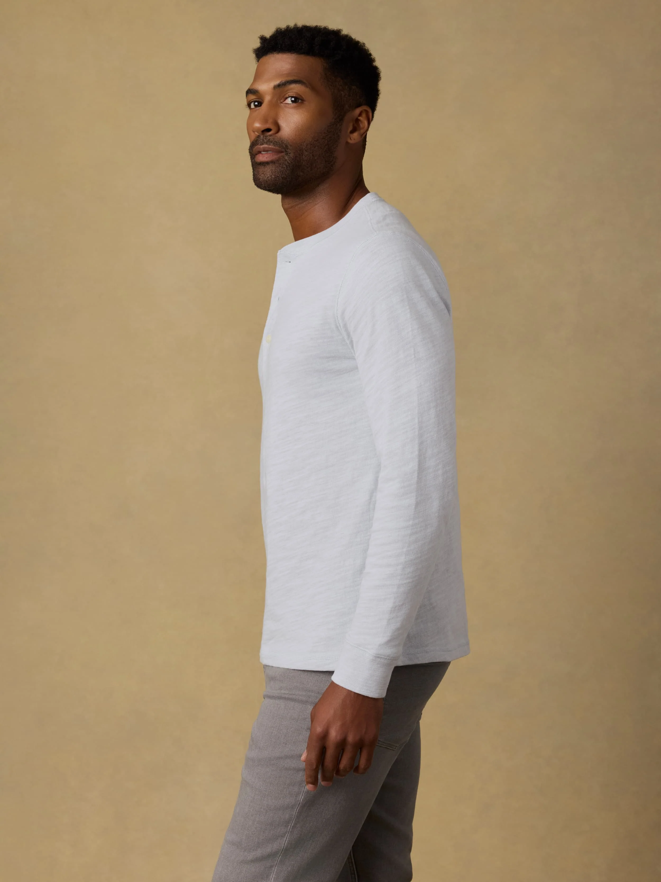 Sunwashed Organic Henley - Coastal Breeze - Image 6