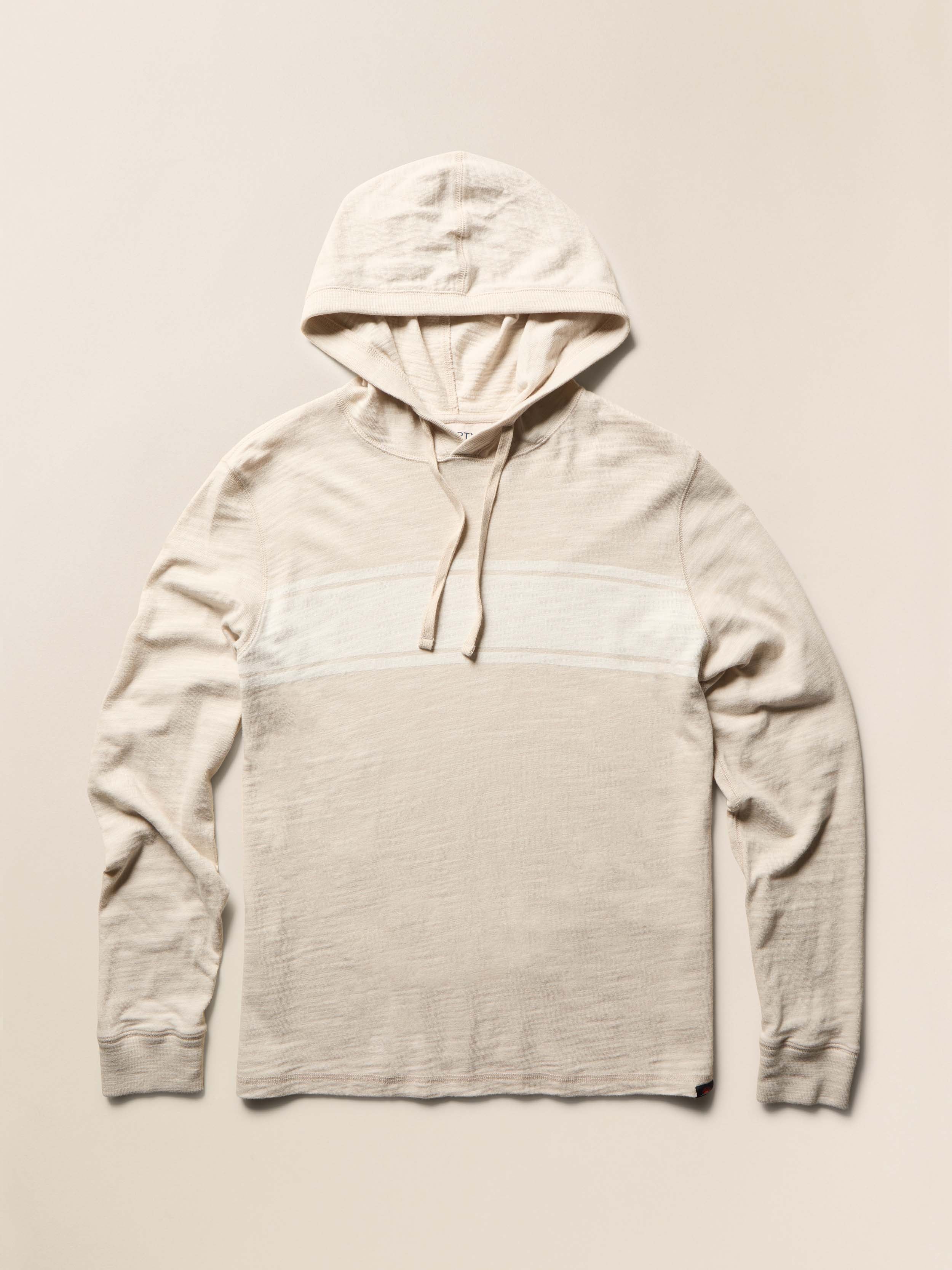 Sunwashed Organic Hoodie - Ice Grey Surf Stripe - Image 7