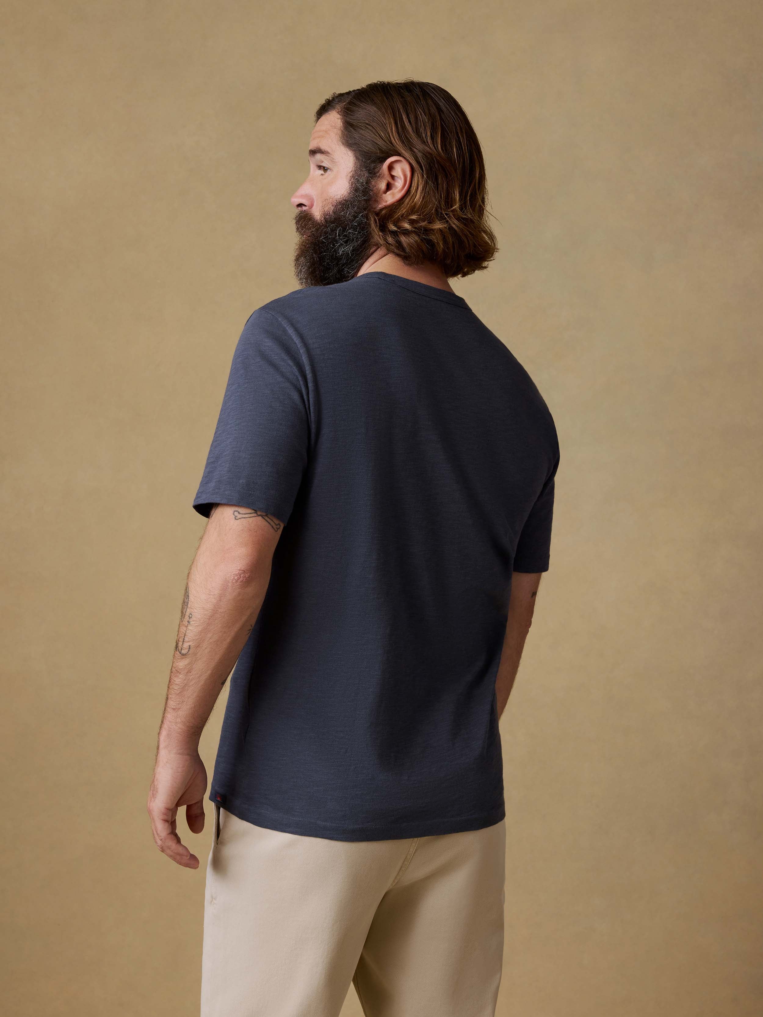 Sunwashed Regenerative Tee - Dune Navy - Image 4