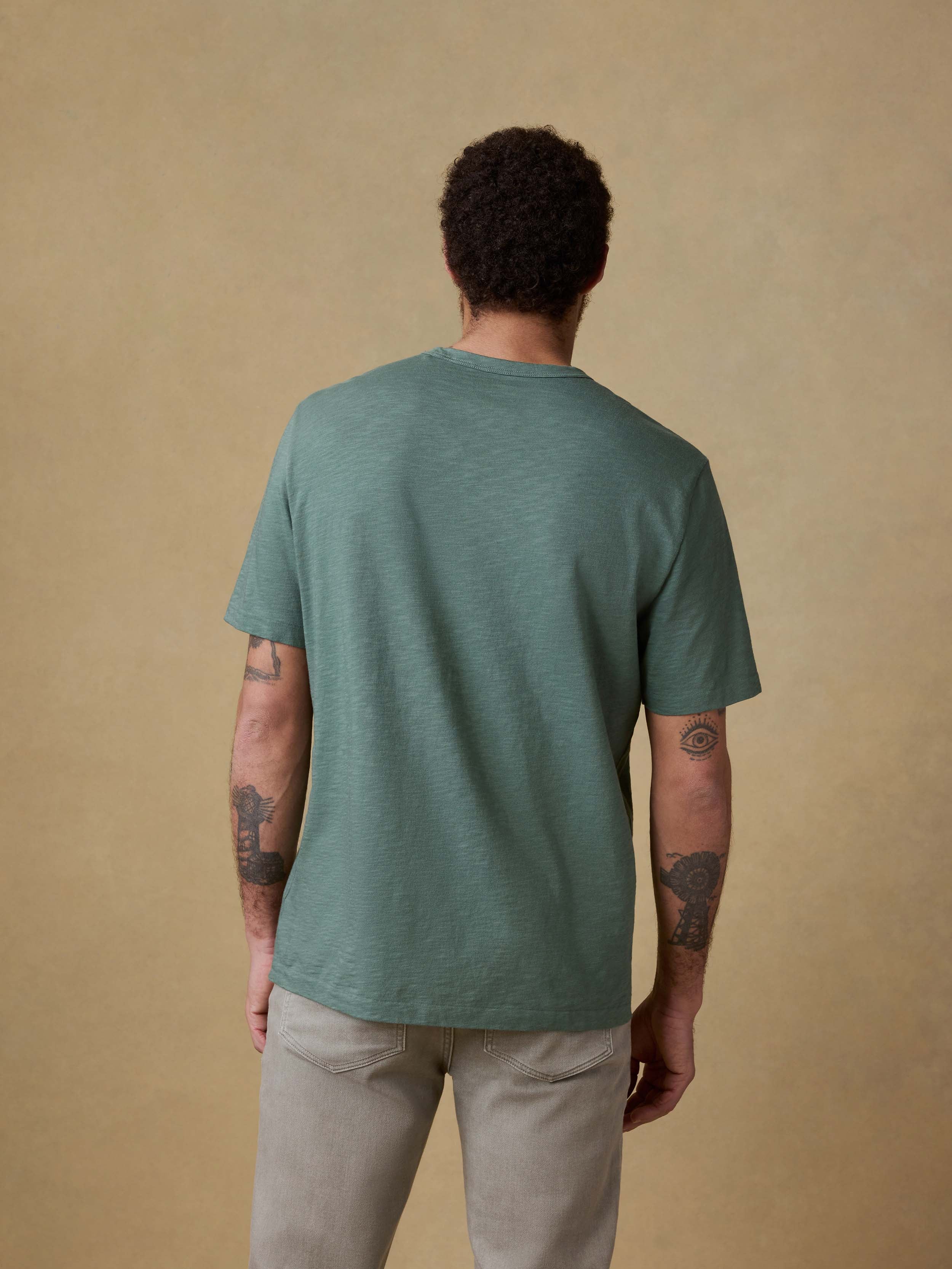 Sunwashed Regenerative Tee - Island Spruce - Image 4