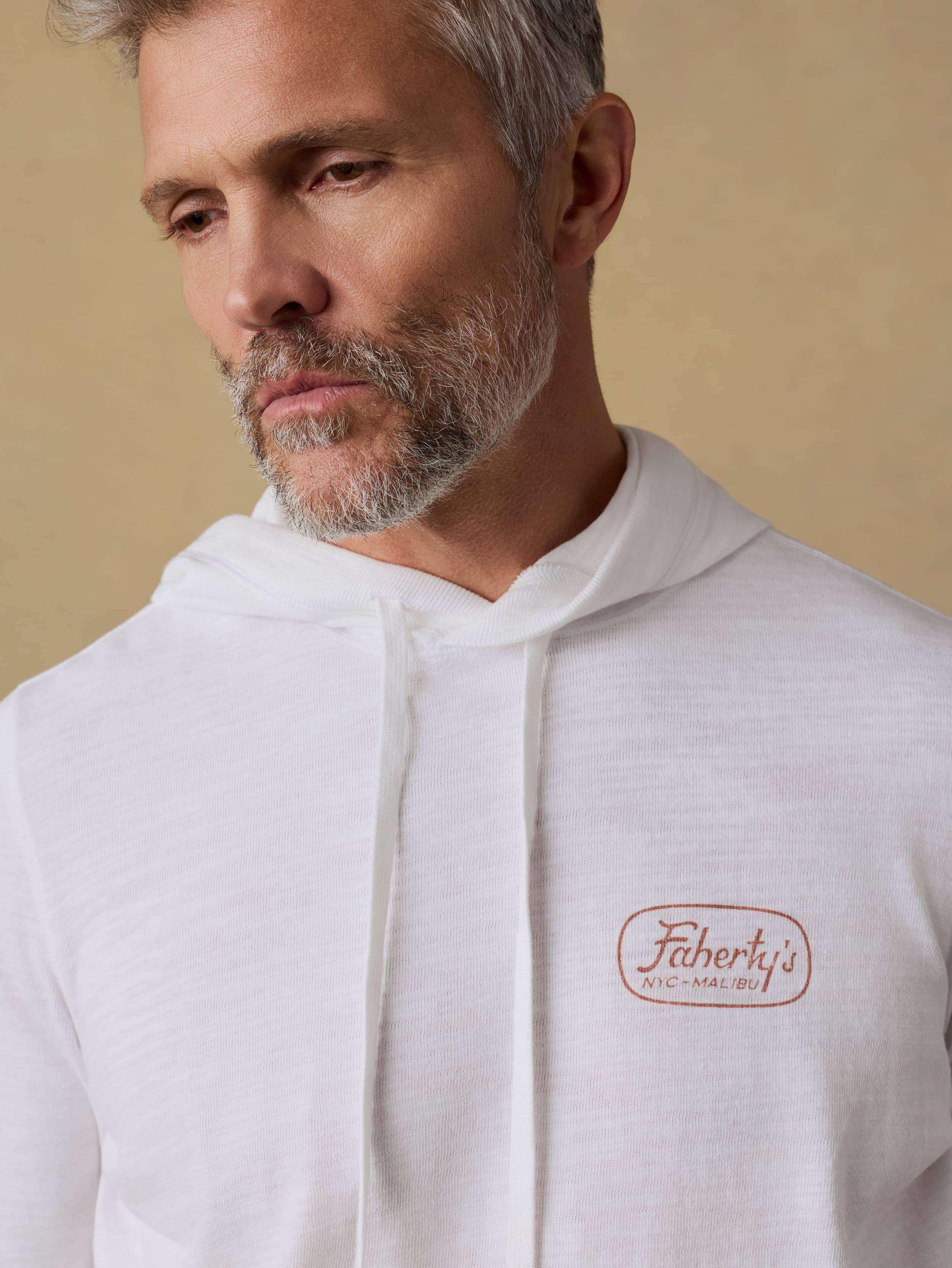 Surf Shop Sunwashed Organic Hoodie - White - Image 4