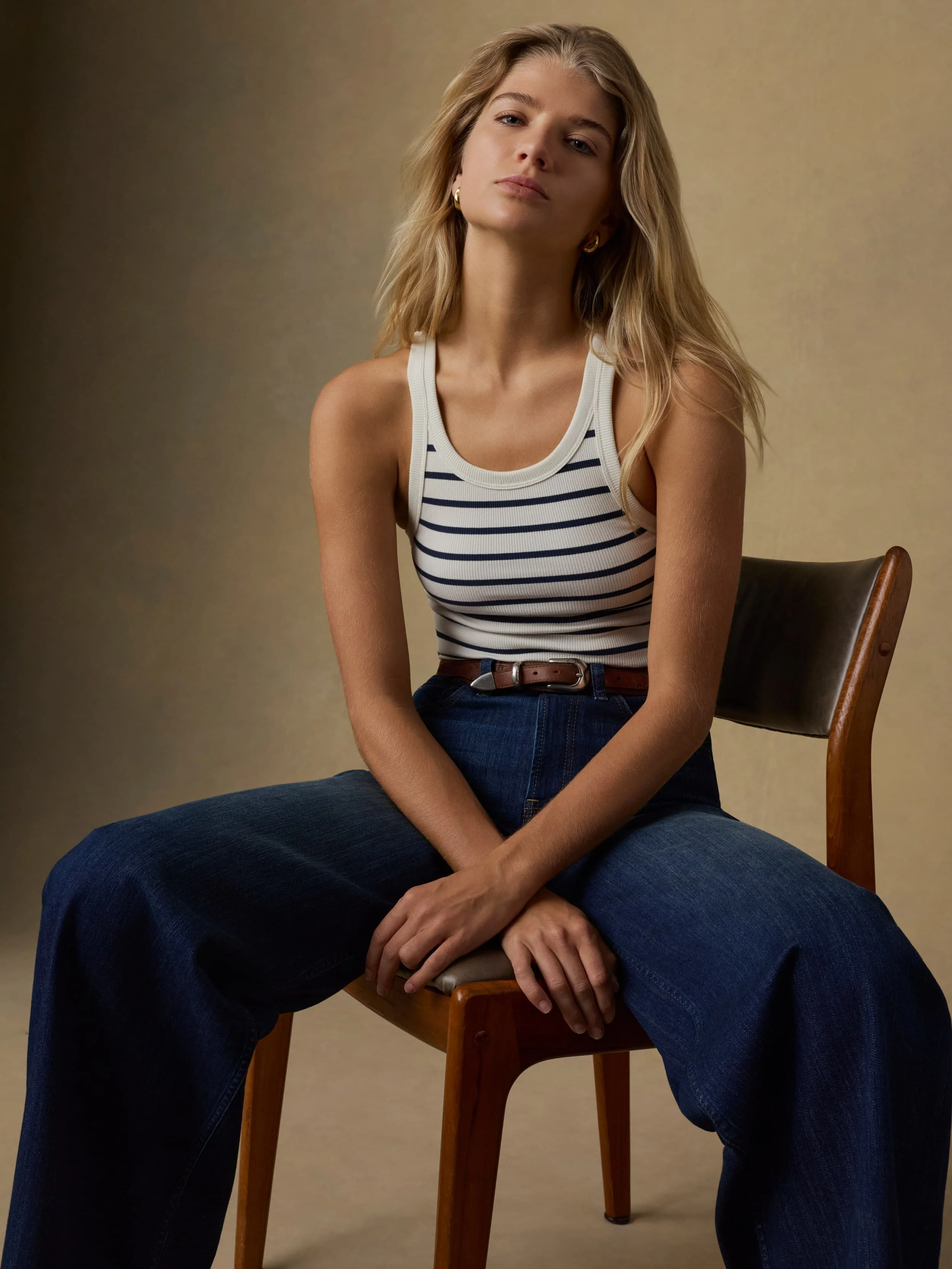 Surfside Rib Tank - Salt Air Stripe - Image 2
