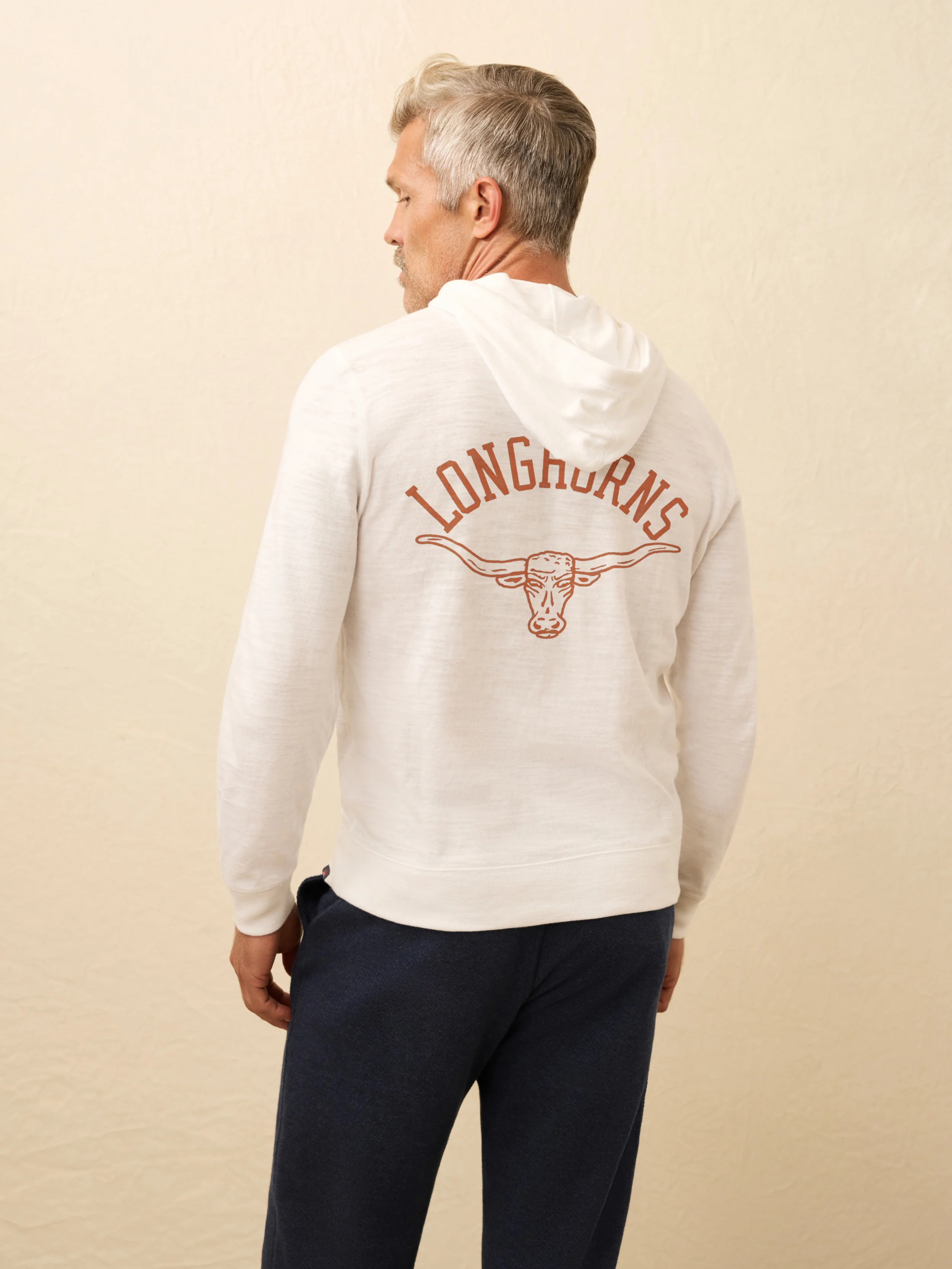 University of Texas Sunwashed Organic Hoodie - White - Image 2