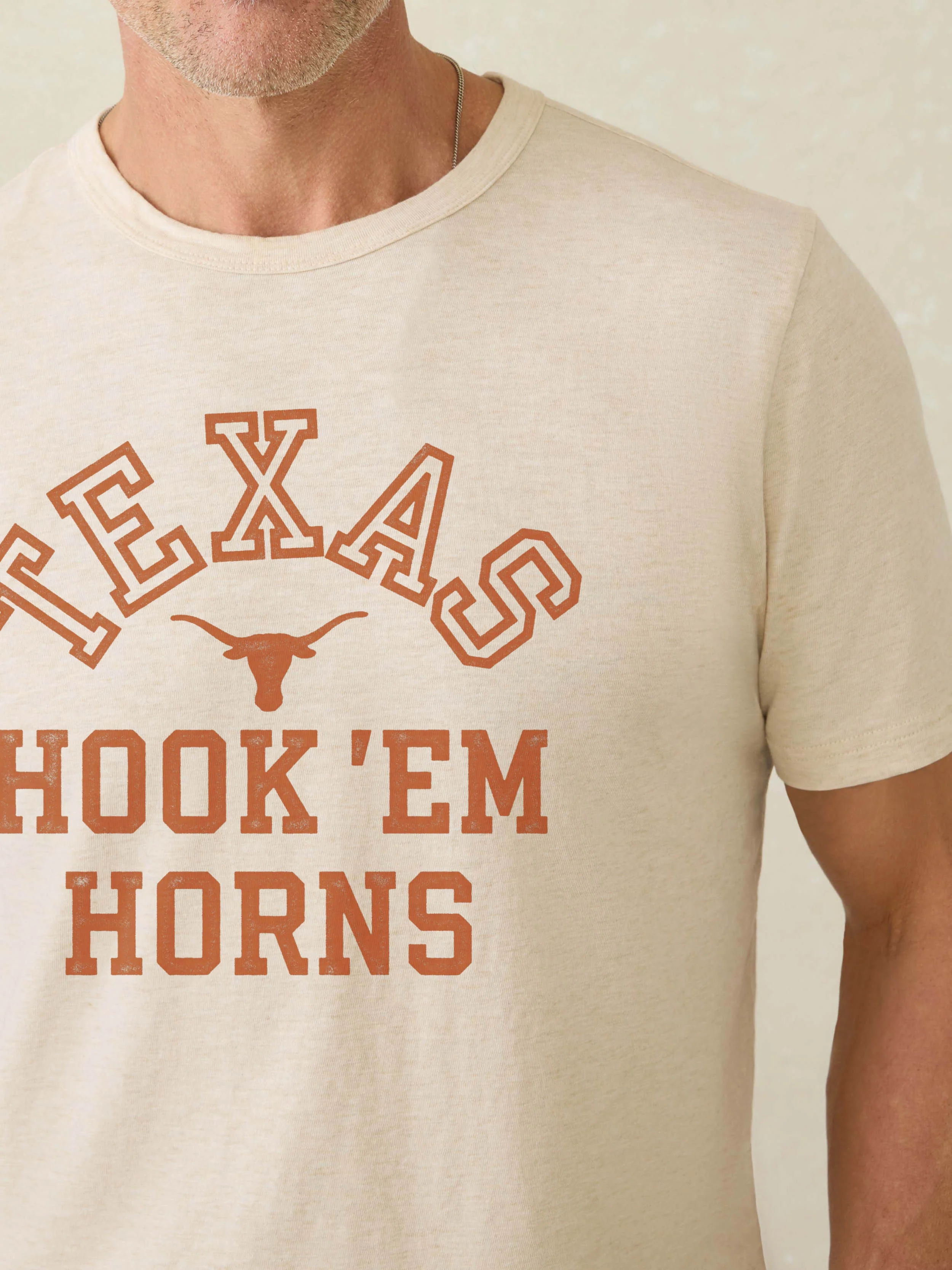 University of Texas Sunwashed Tee - Island Dune Heather - Image 2