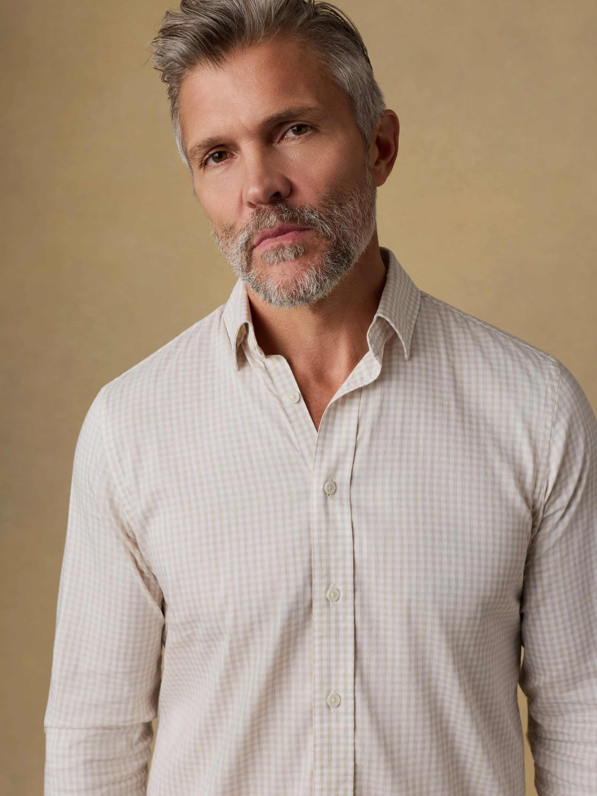 The Movement™ Shirt - Faded Khaki Gingham - Image 5