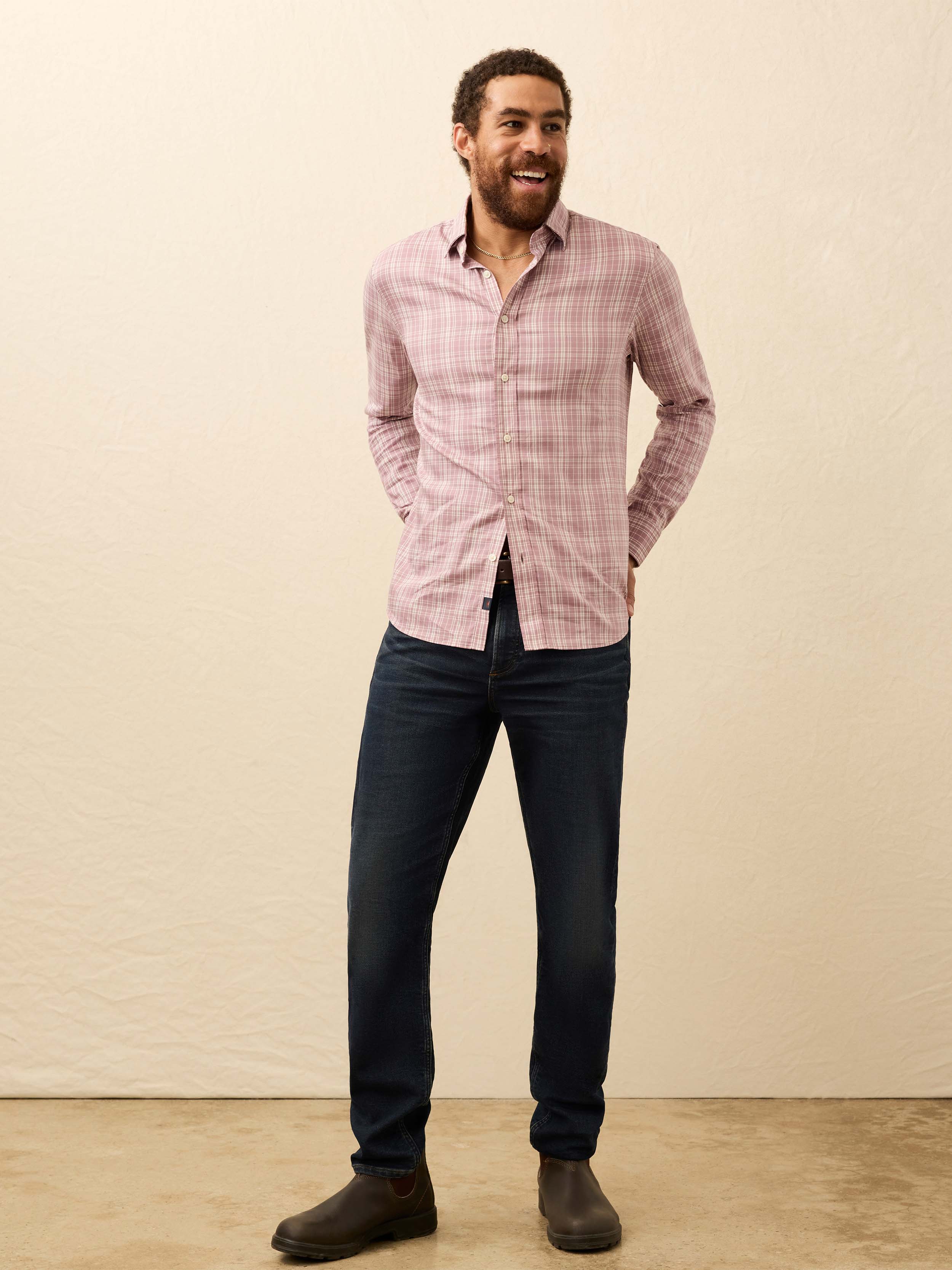 The Movement™ Shirt - Plum Cloud Plaid - Image 2