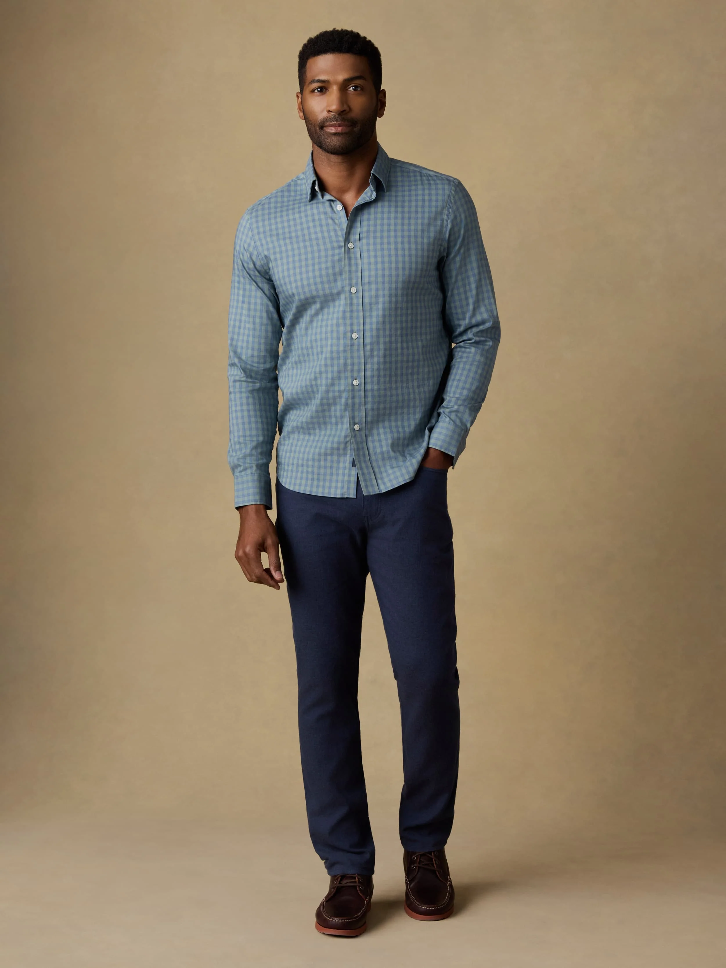 The Movement™ Shirt - Sage Marine Gingham - Image 2