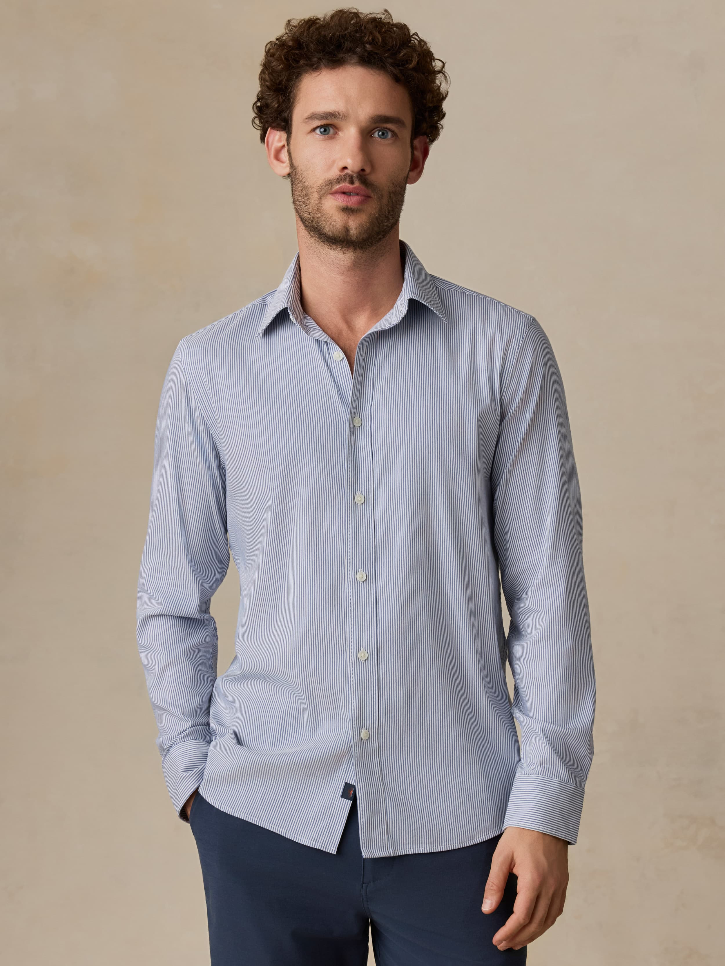 The Movement™ Shirt - Sapphire Cloud Stripe
