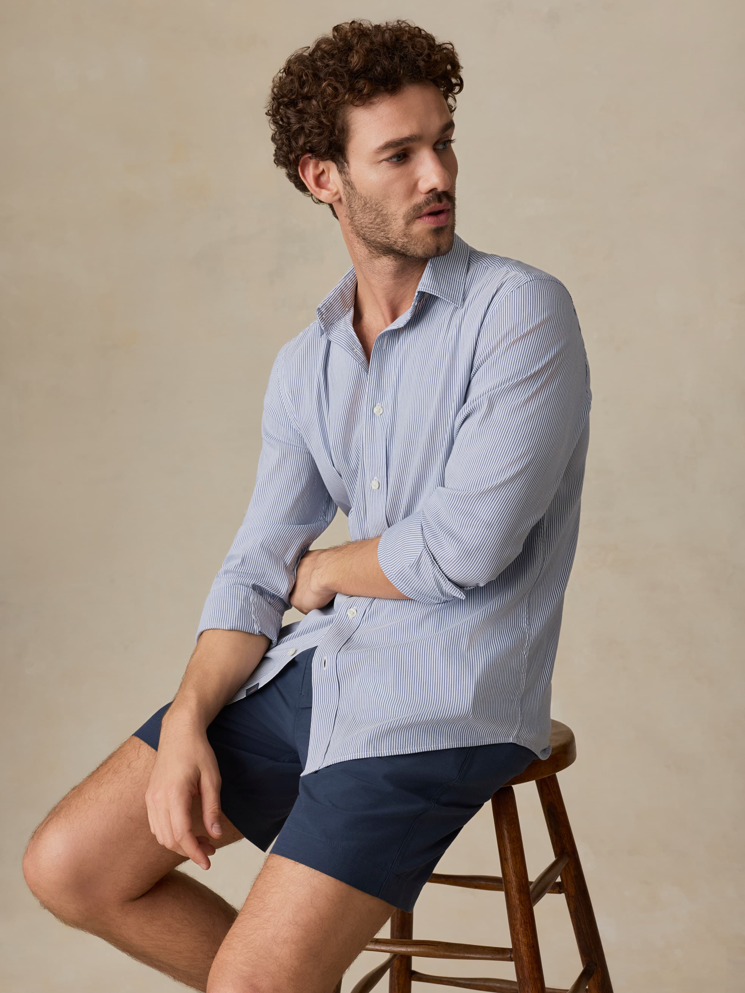 The Movement™ Shirt - Sapphire Cloud Stripe - Image 3