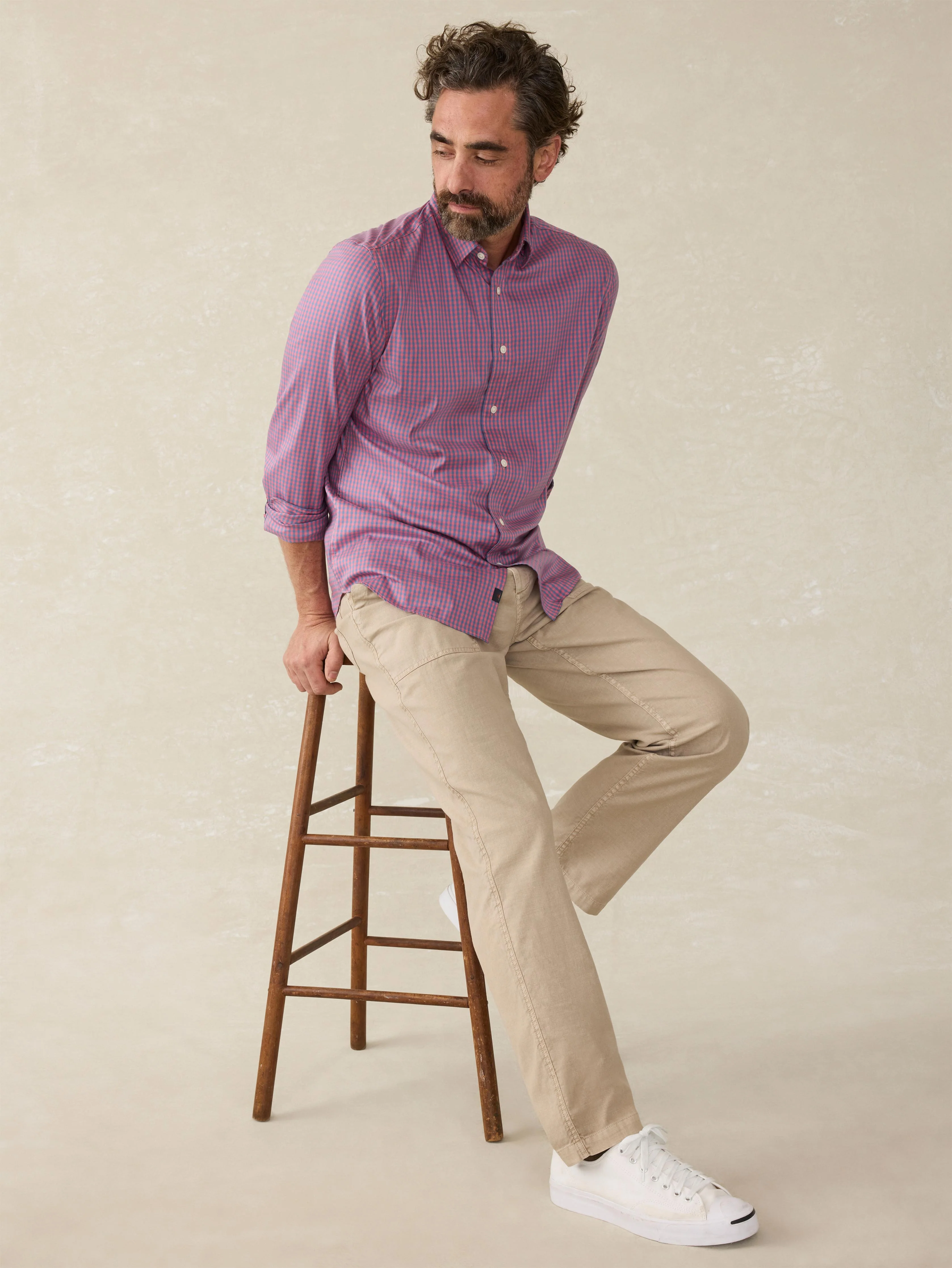 The Movement™ Shirt (Tall) - Blue Rose Gingham - Image 3
