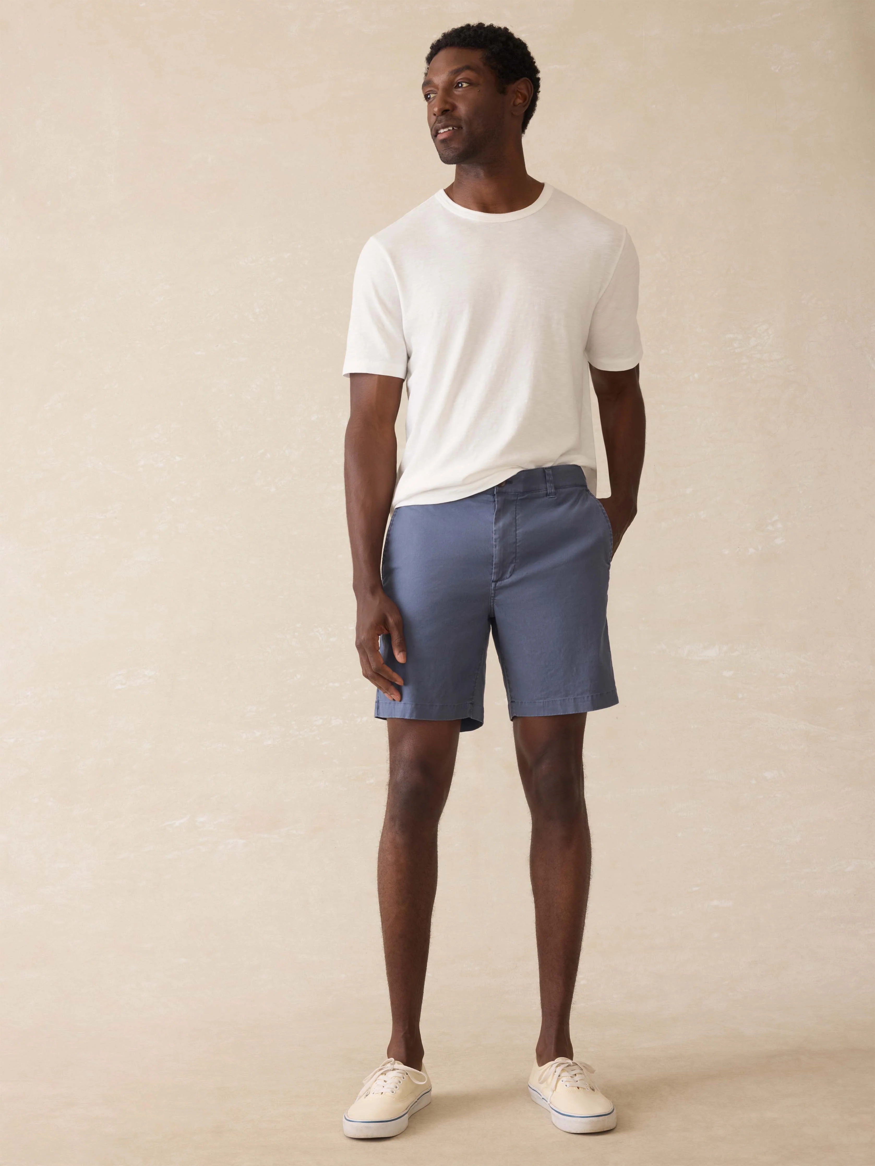 Tradewinds Linen Blend Short - Blue Abyss - Image 5