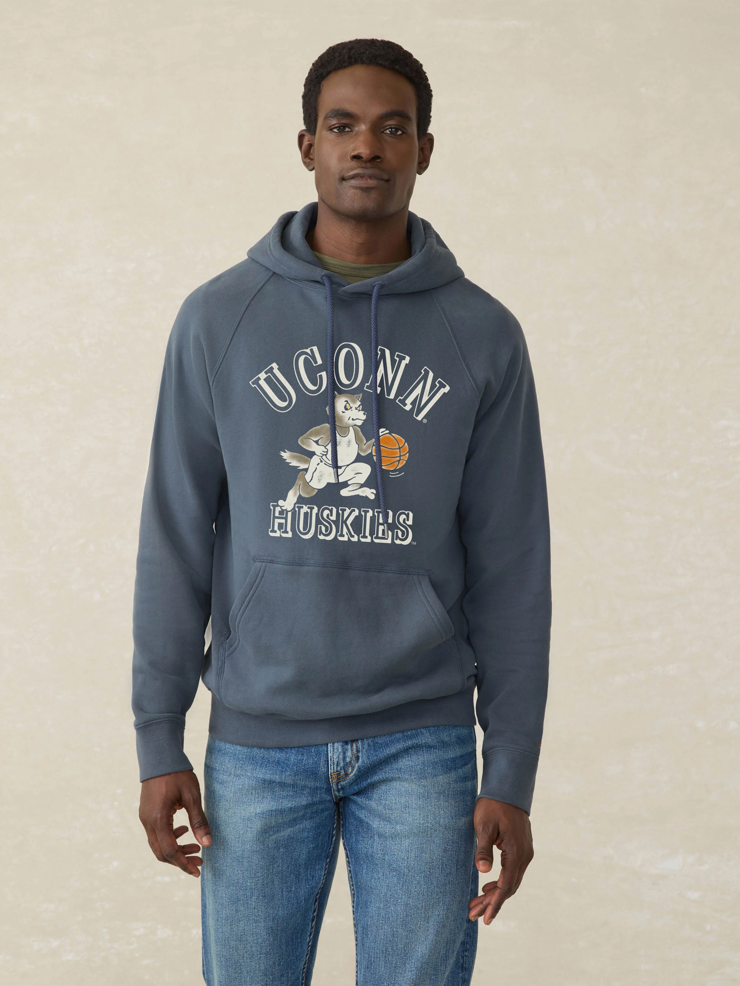University of Connecticut High Standard Fleece Hoodie - Blue Nights - Image 2