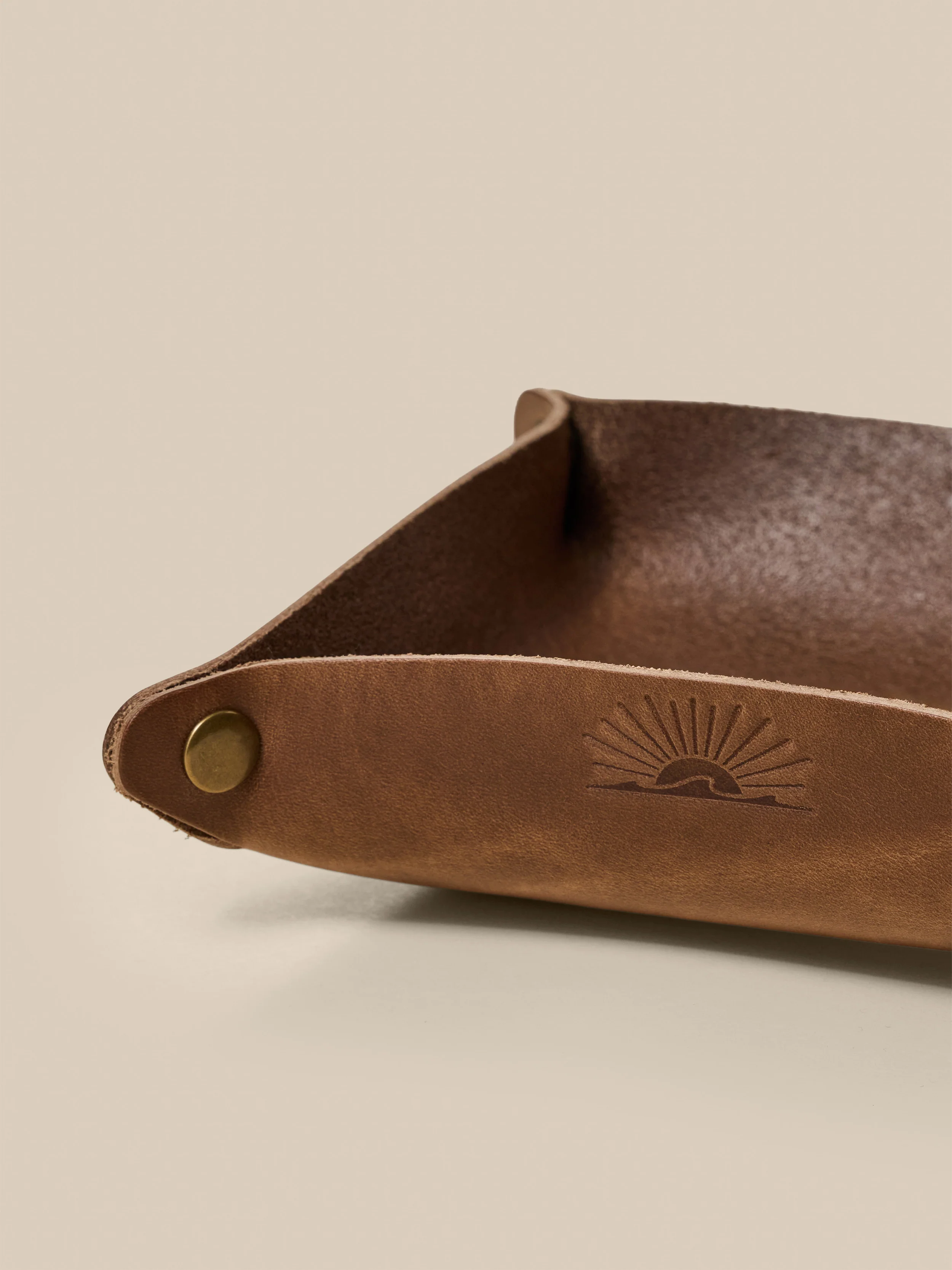 Leather Valet Tray - Natural - Image 2