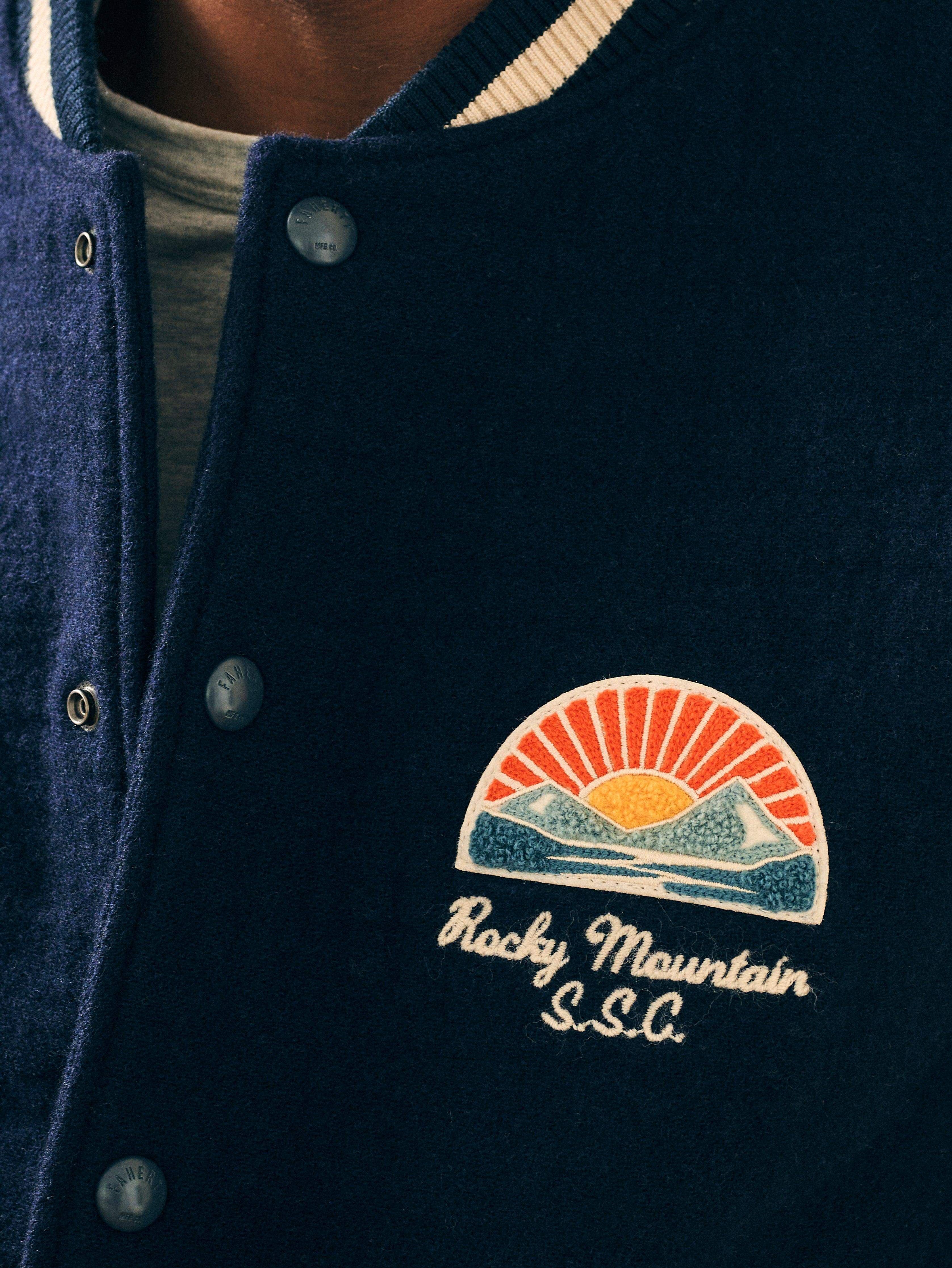 Varsity Jacket - Navy - Image 4