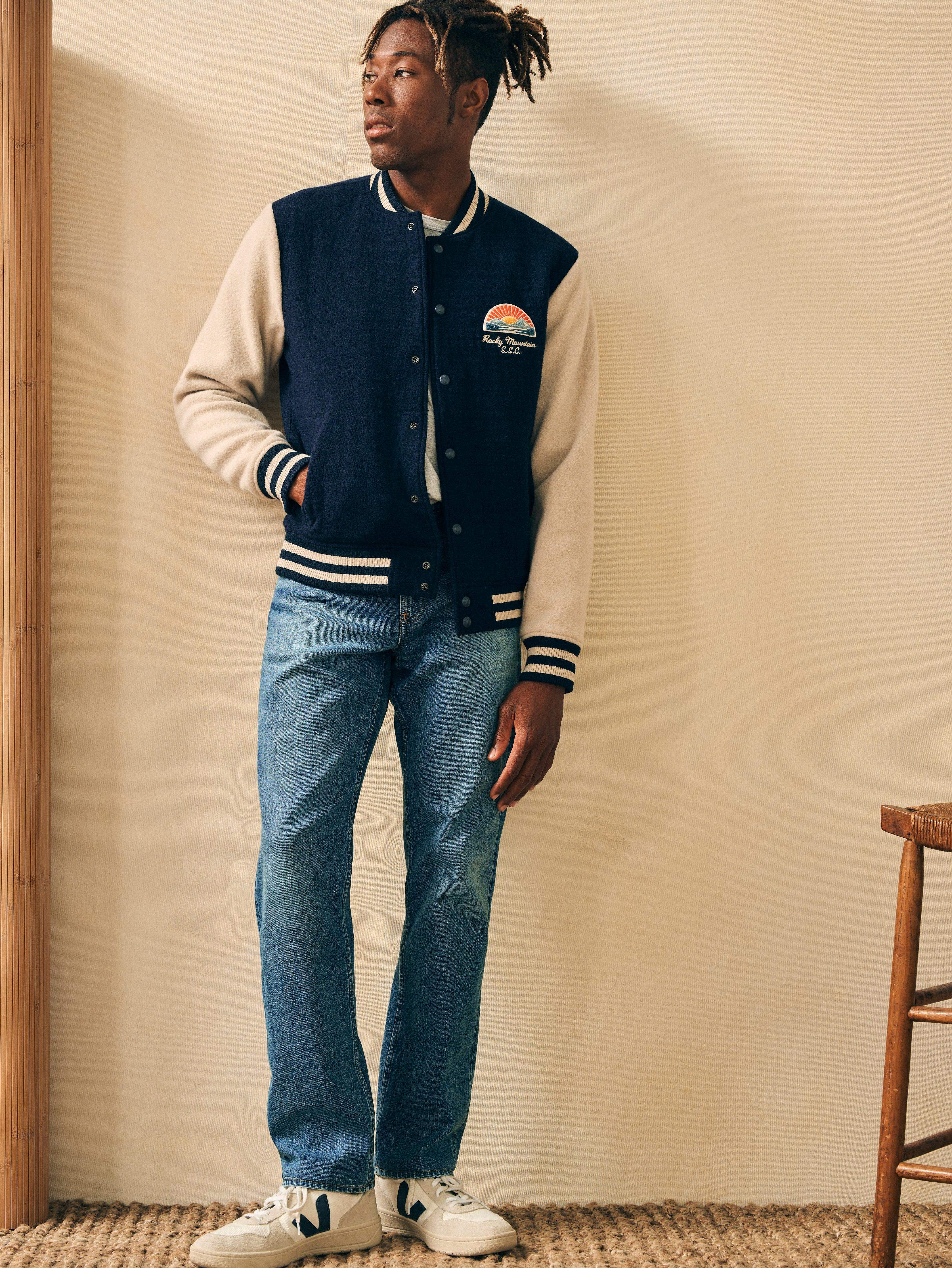 Varsity Jacket - Navy - Image 6