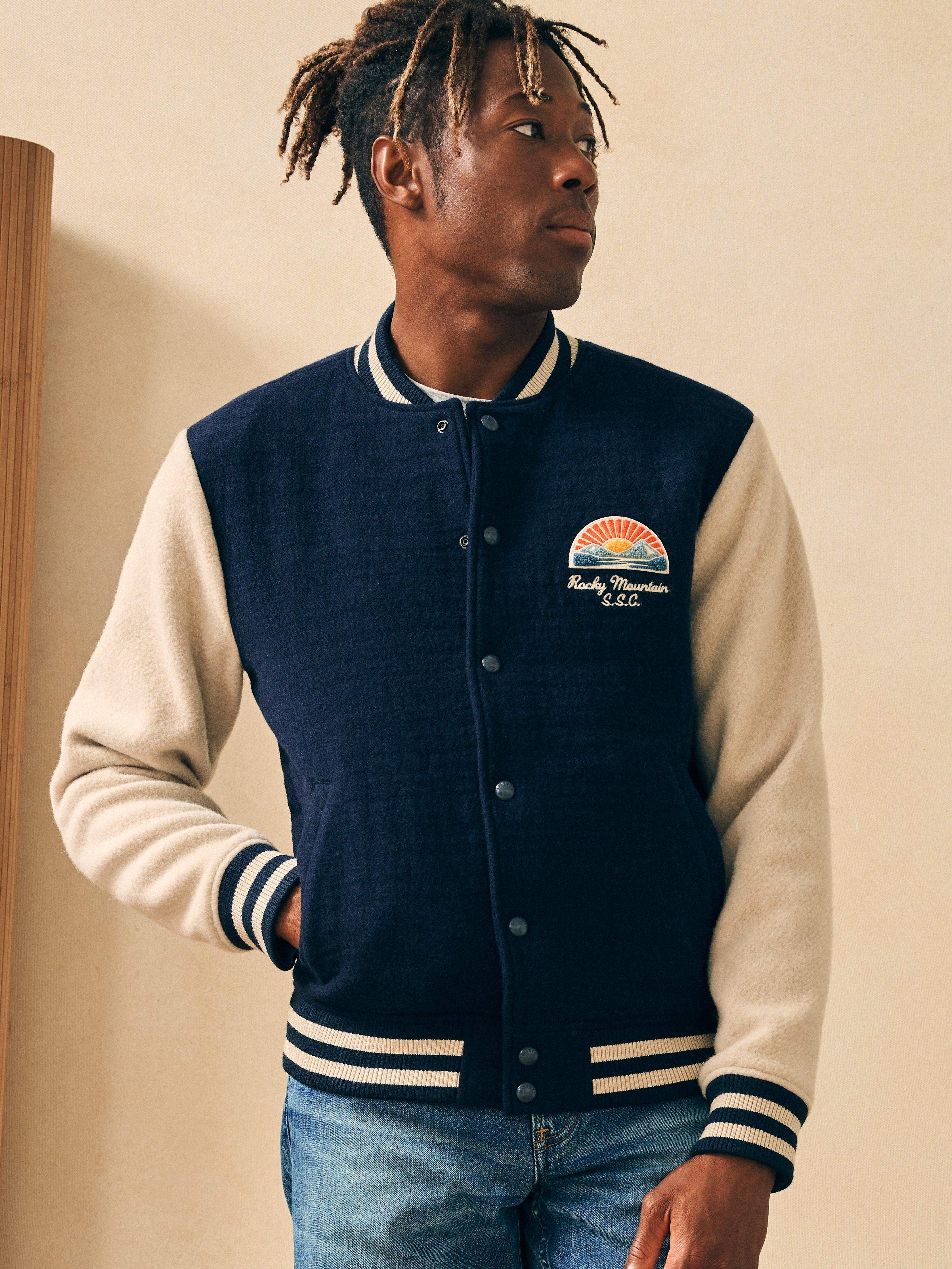 Varsity Jacket - Navy - Image 7