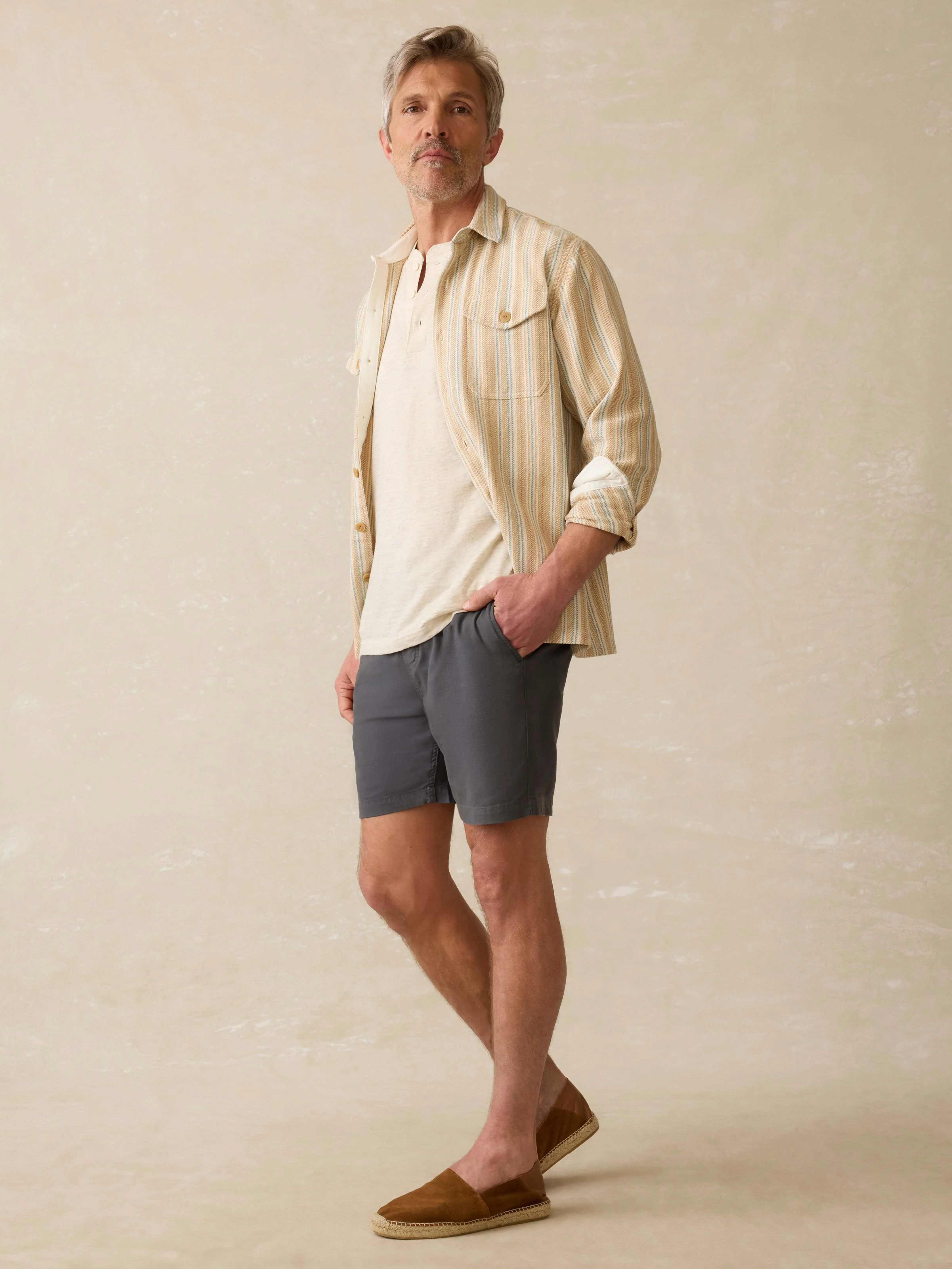 Vista Overshirt - Golden Hour Stripe - Image 5
