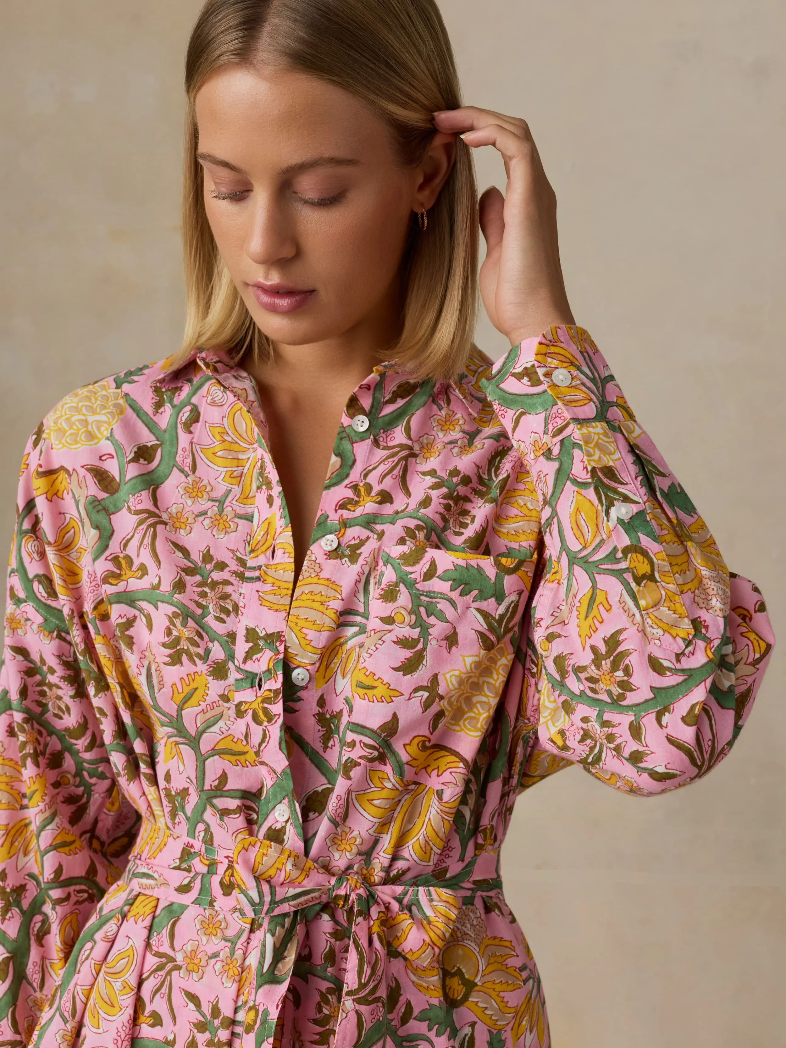 Voile Rio Shirtdress - Blossom Serenade - Image 3