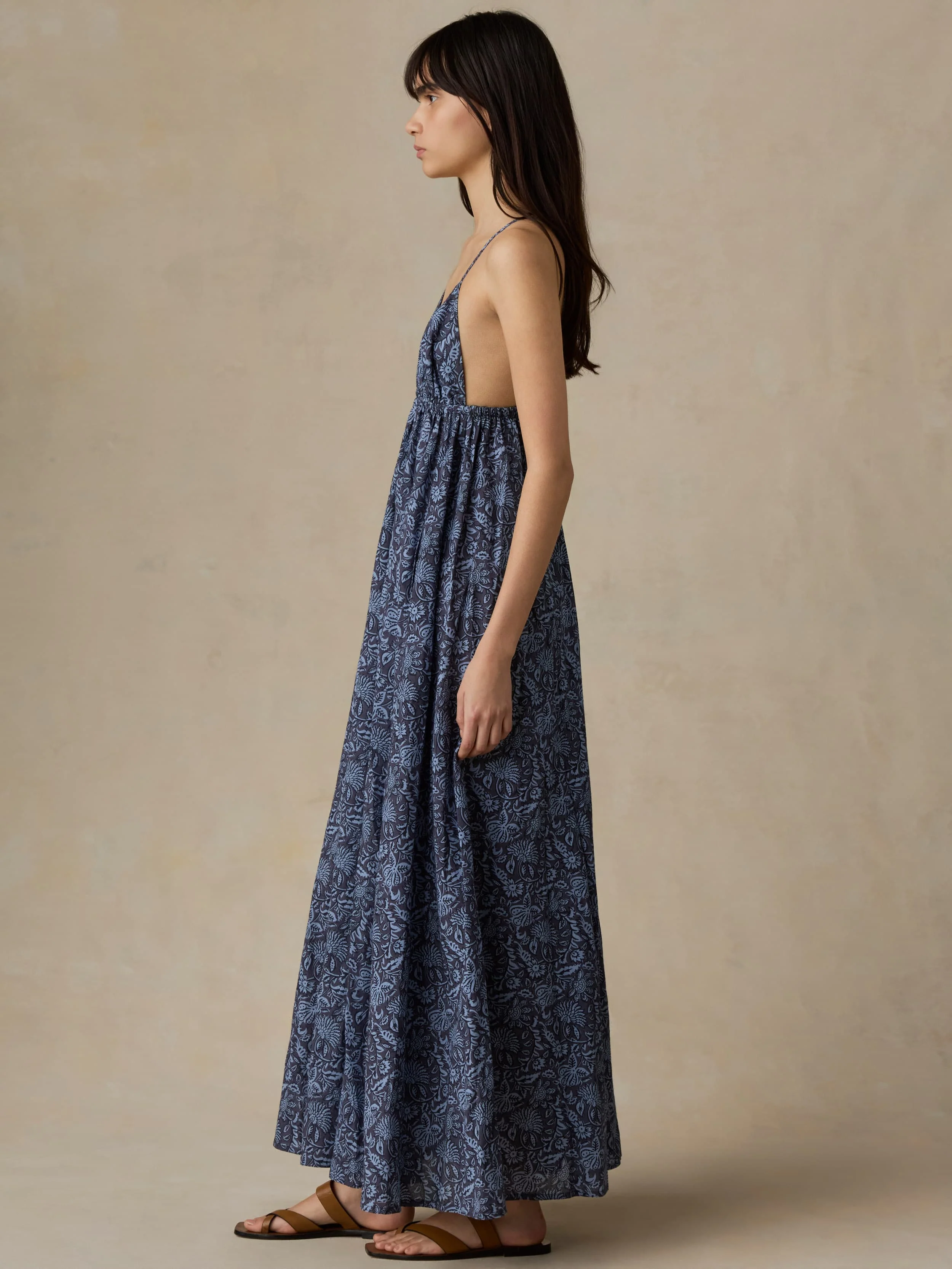 Voile Sadie Dress - Blue Moon Petals - Image 3