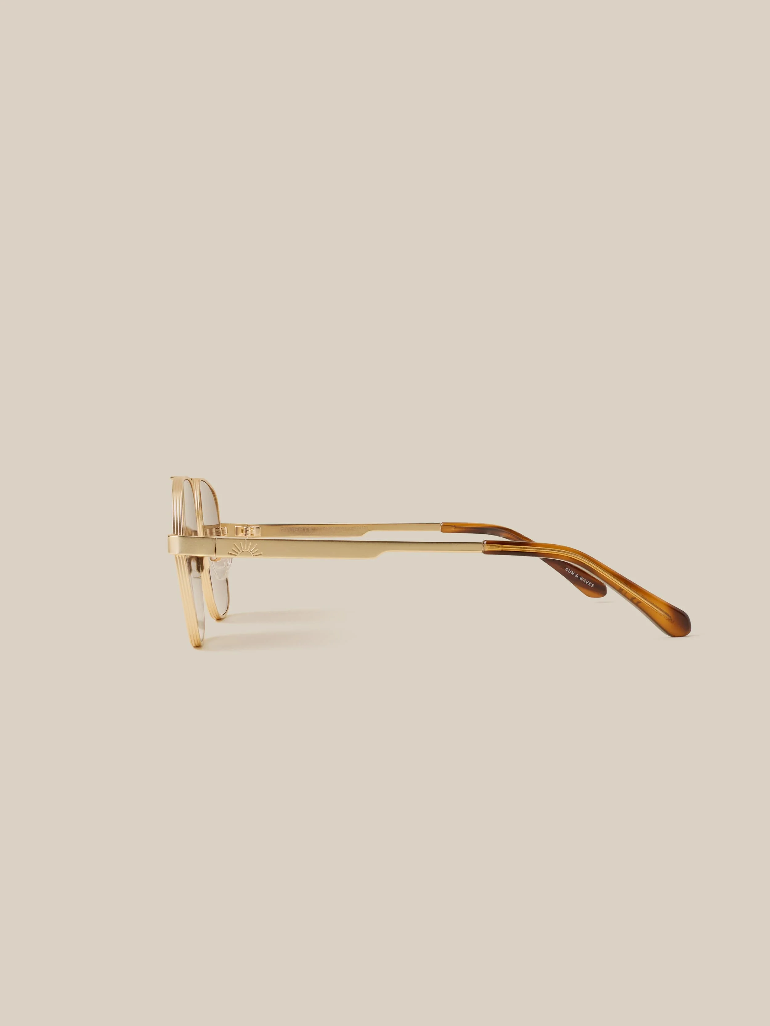 Waverly Sunglasses - Satin Gold - Image 3
