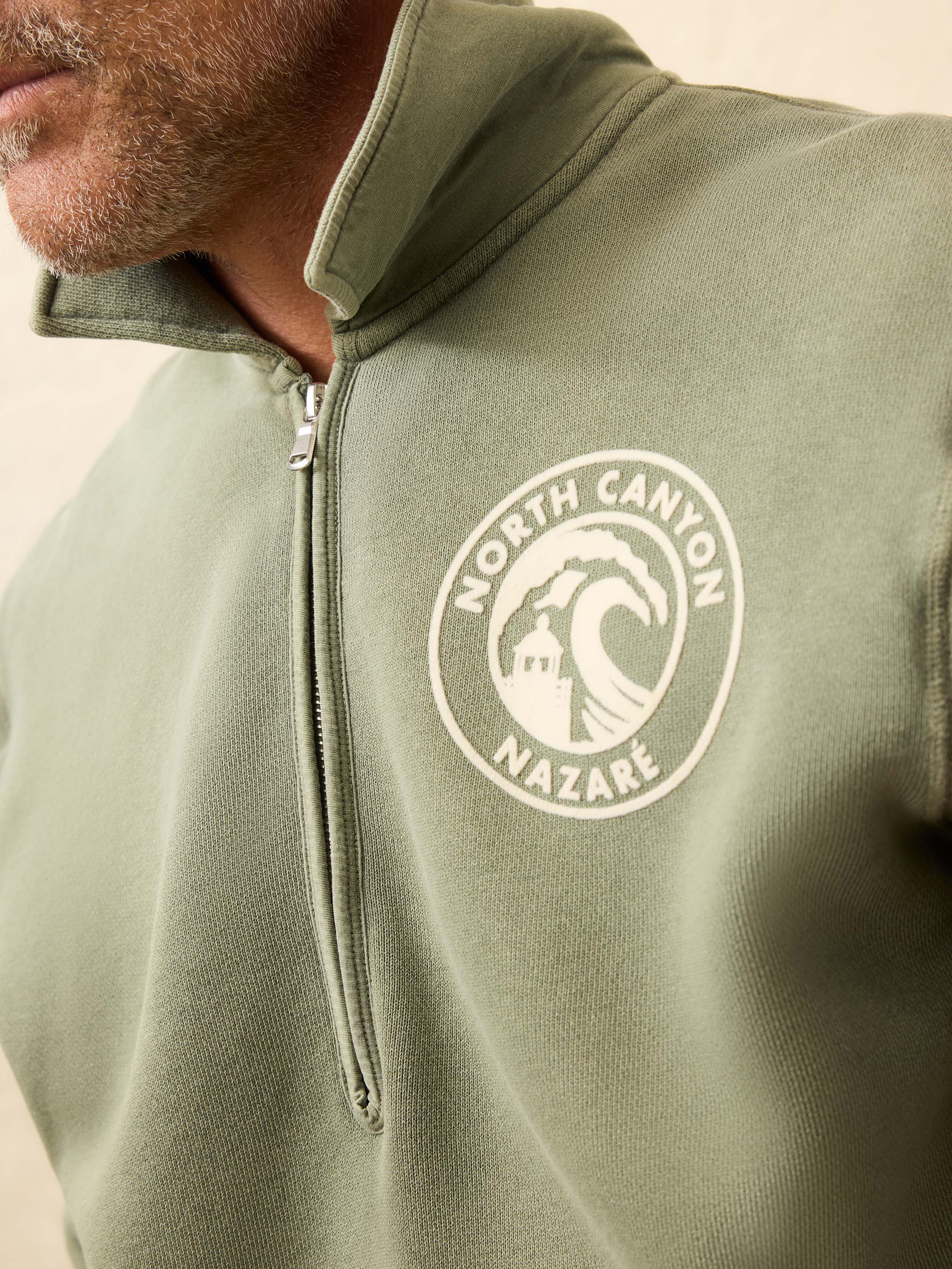 Winter Swell Quarter Zip - Mavericks Olive - Image 5