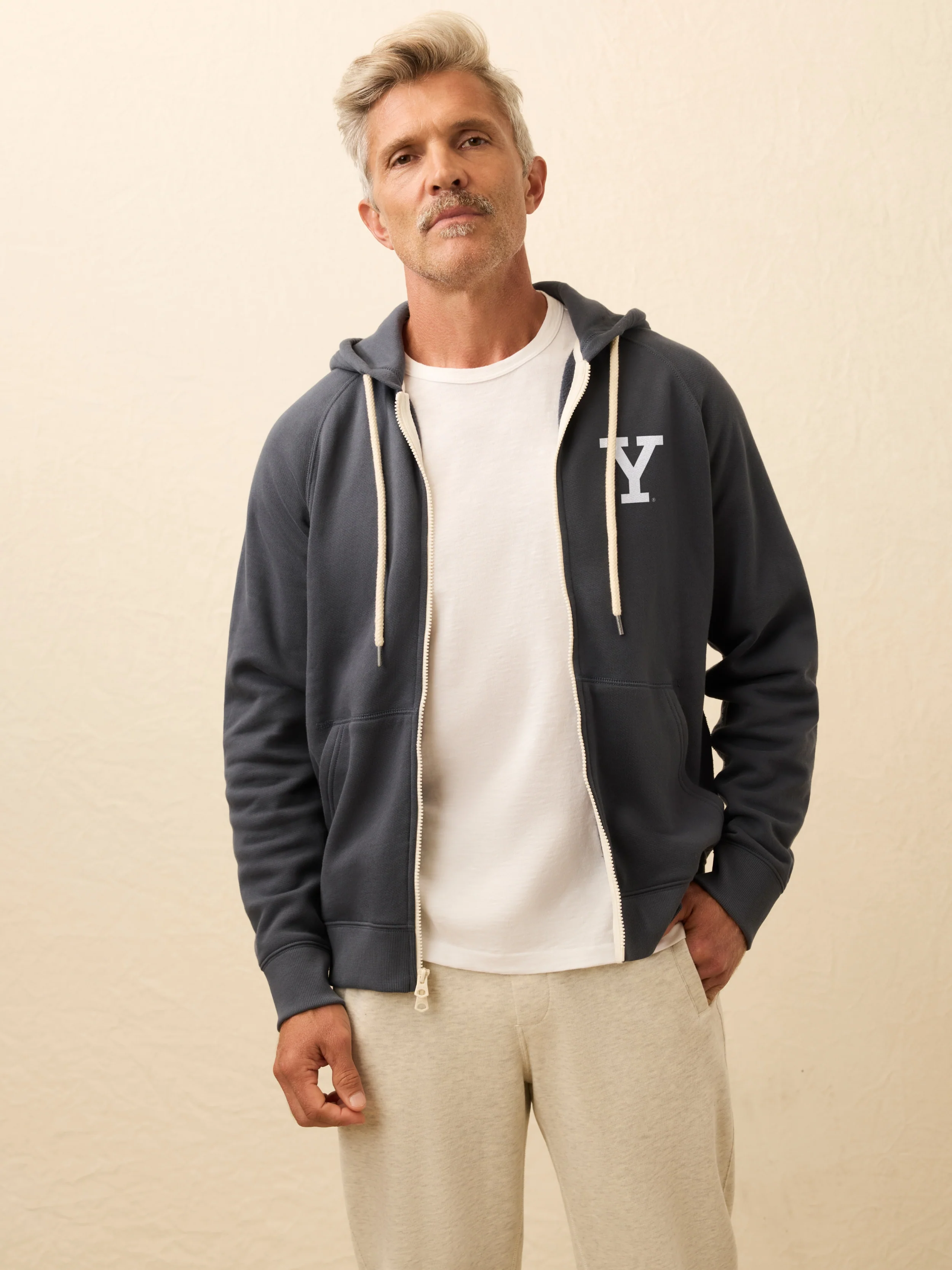 Yale High Standard Fleece Zip Hoodie - Blue Nights - Image 2